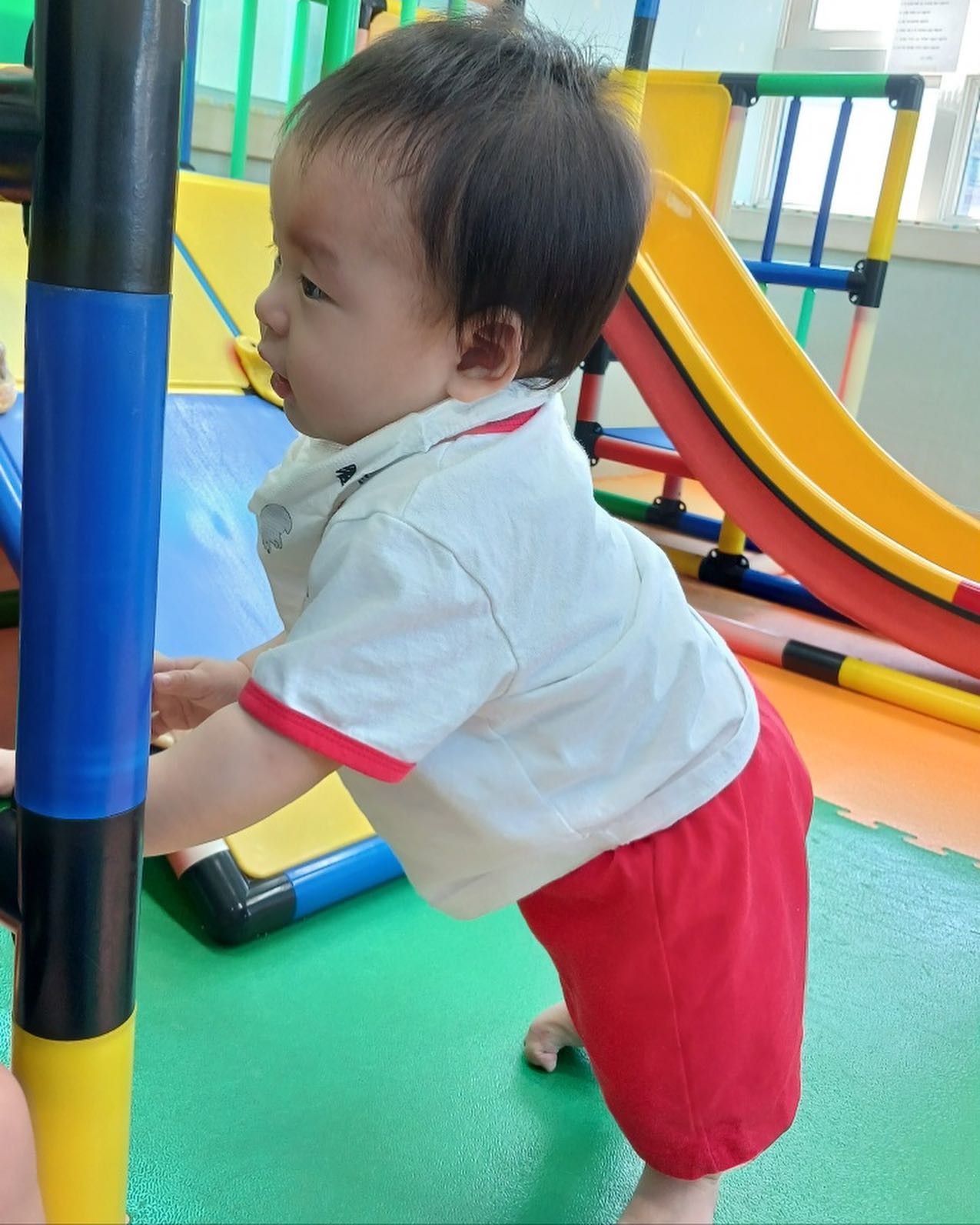 어린이집이 제일 좋은 하준이😂😂😂