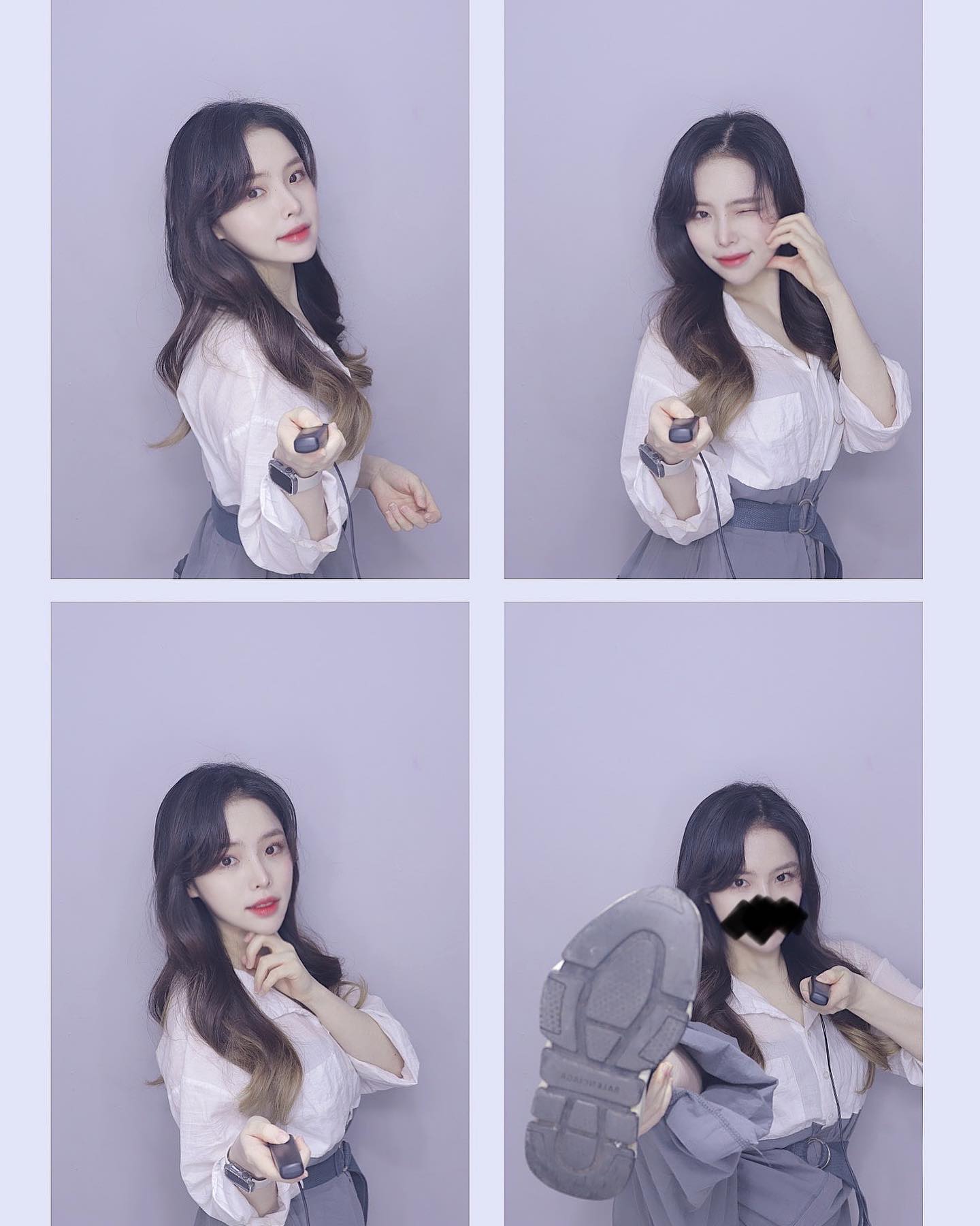 오랜만에 헤어 받은 기념 혼자 네컷💗