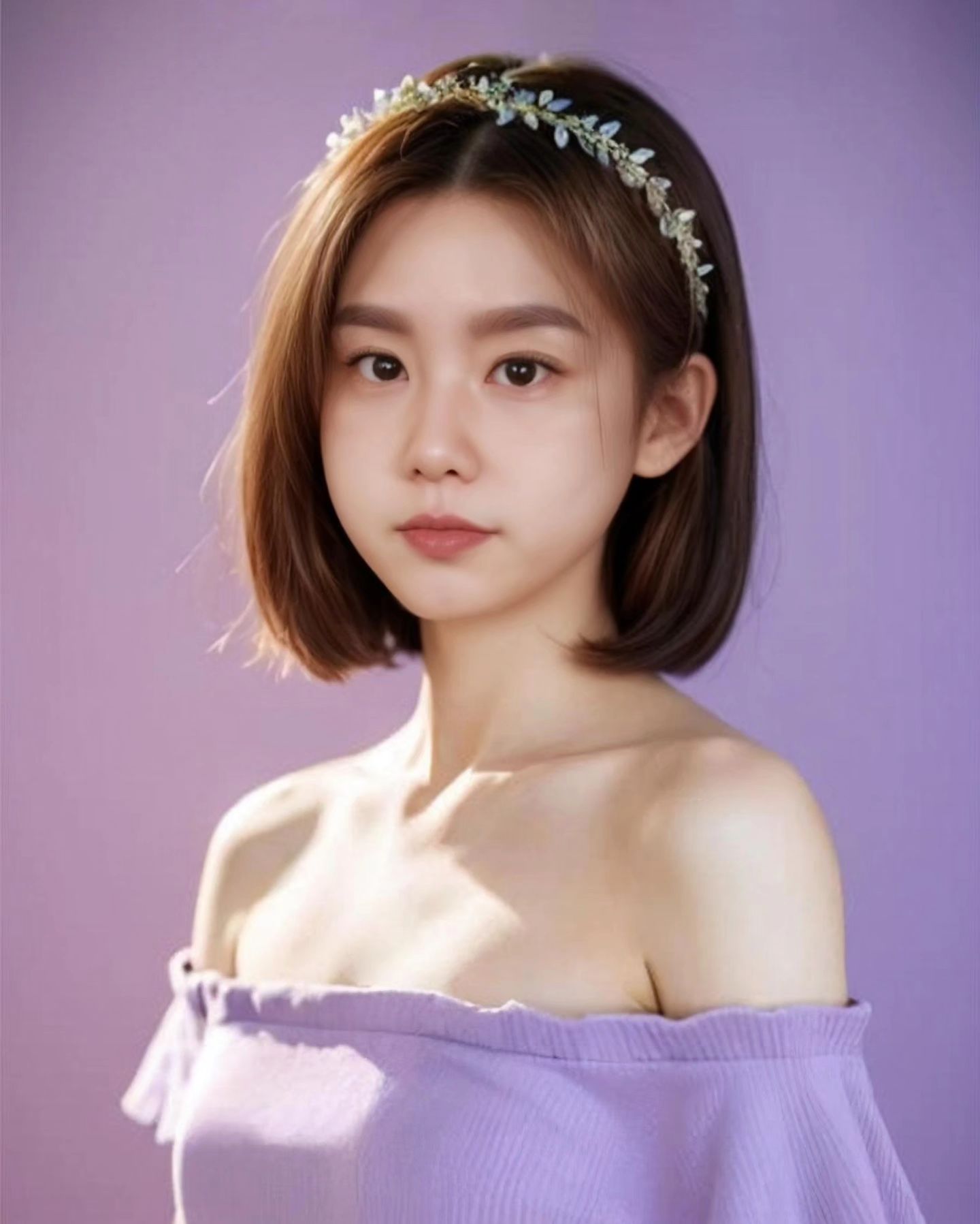 가짜사람..보라색 이쁘다❤️