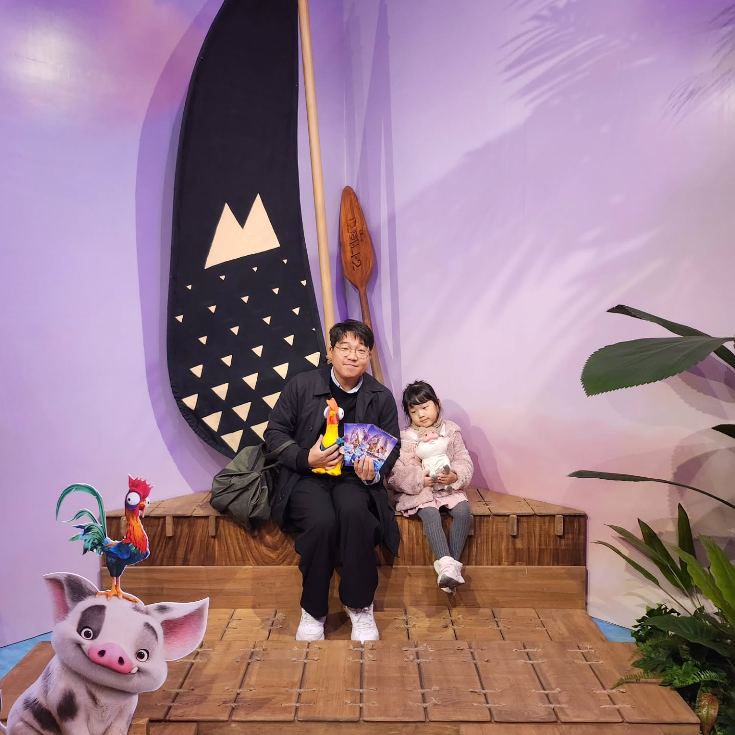 딸이랑 성수동 #모아나2 #바다저너머로 #모아나2팝업