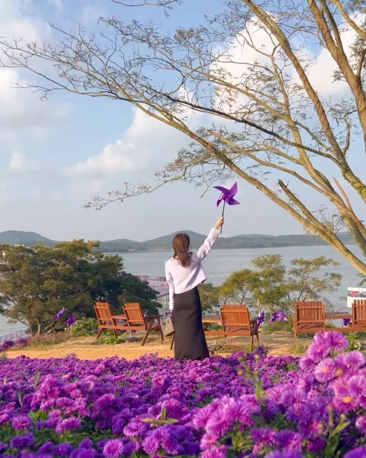 주승이가 선물 해 준 보라색 옷 입꼬~~~💜