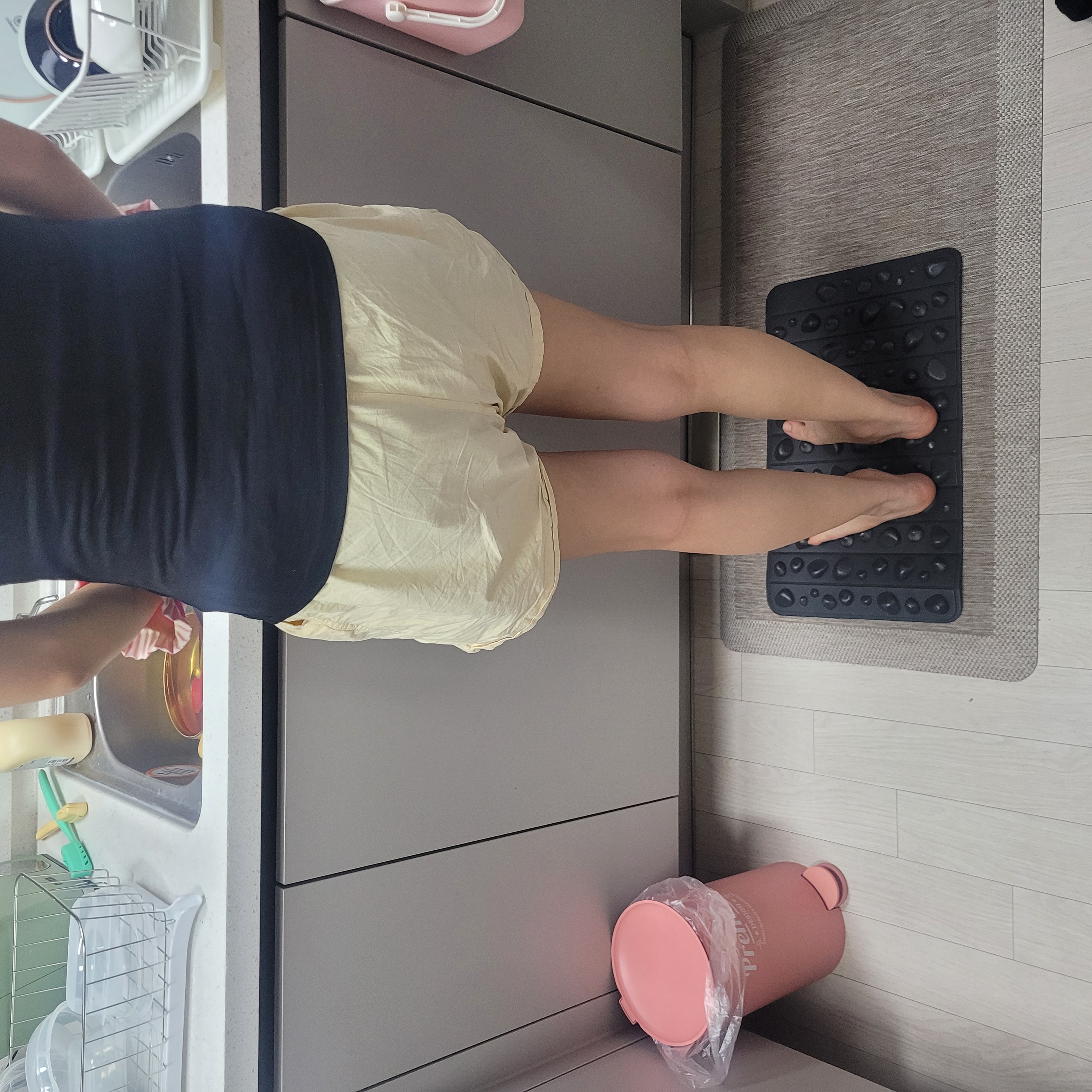[한국건강진흥원] 발지압판 지압판 발바닥 지압매트 발지압기 발판 블랙 단품