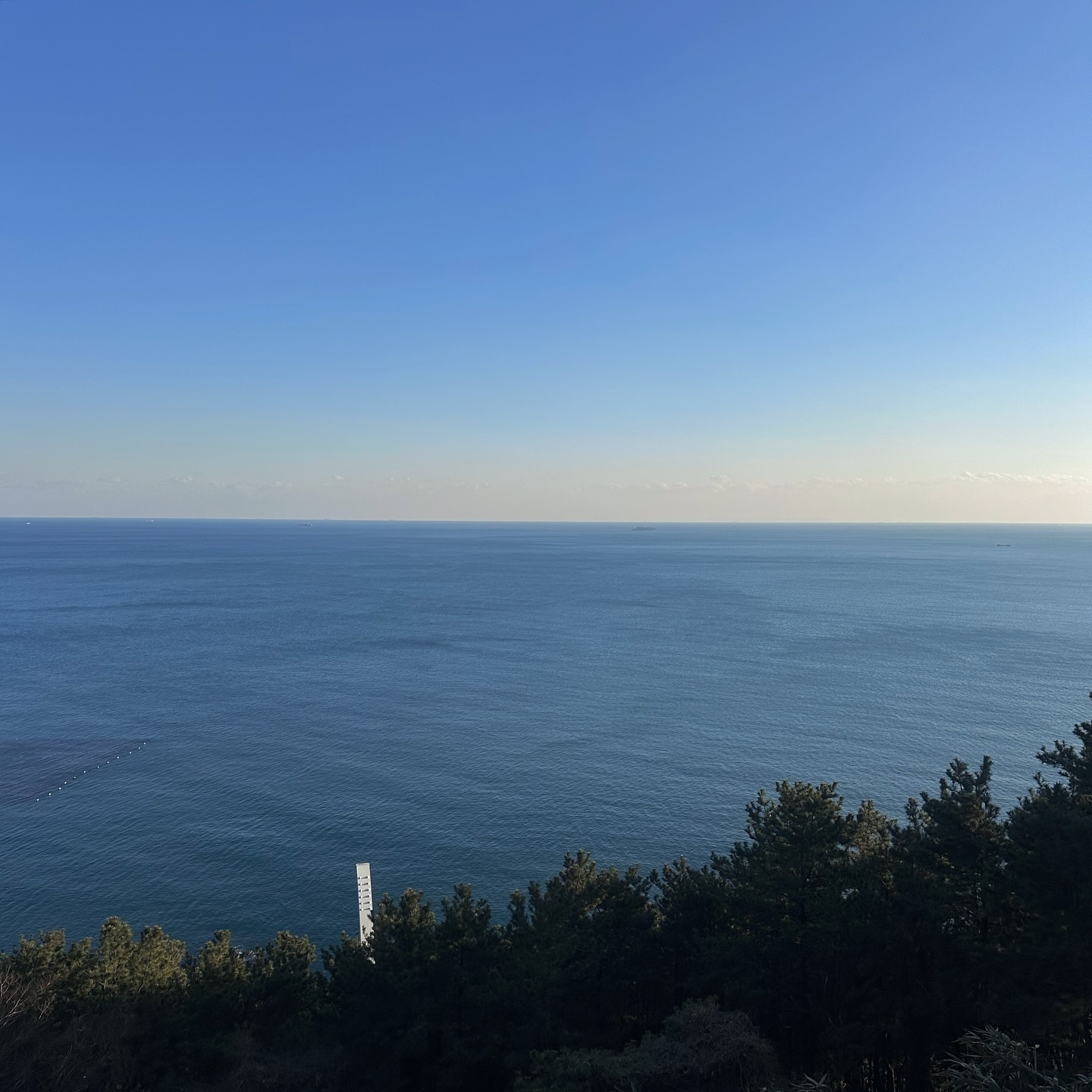 잔잔한 겨울바다