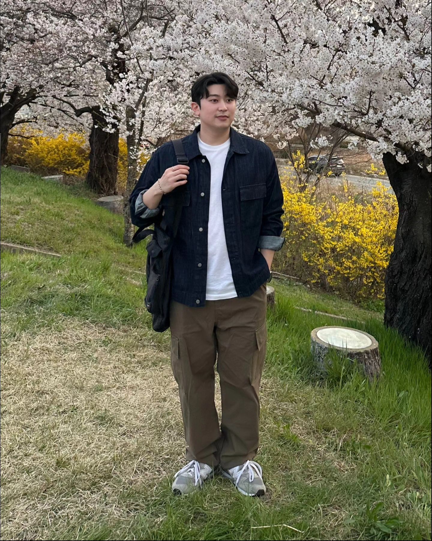 비 오기 전에 깔끔하게 입고 잽싸게 꽃 구경🌸