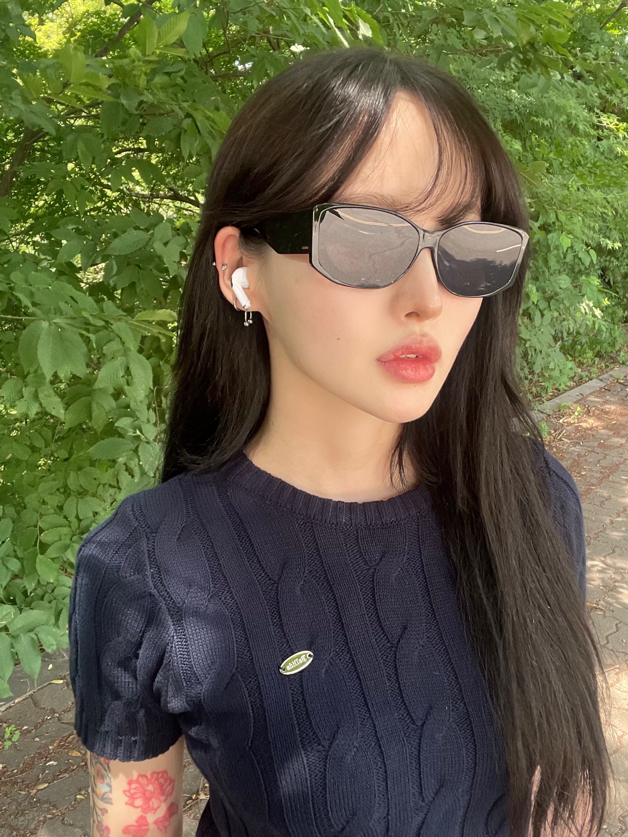 [SeeChic] 세미 스퀘어 와이드 선글라스