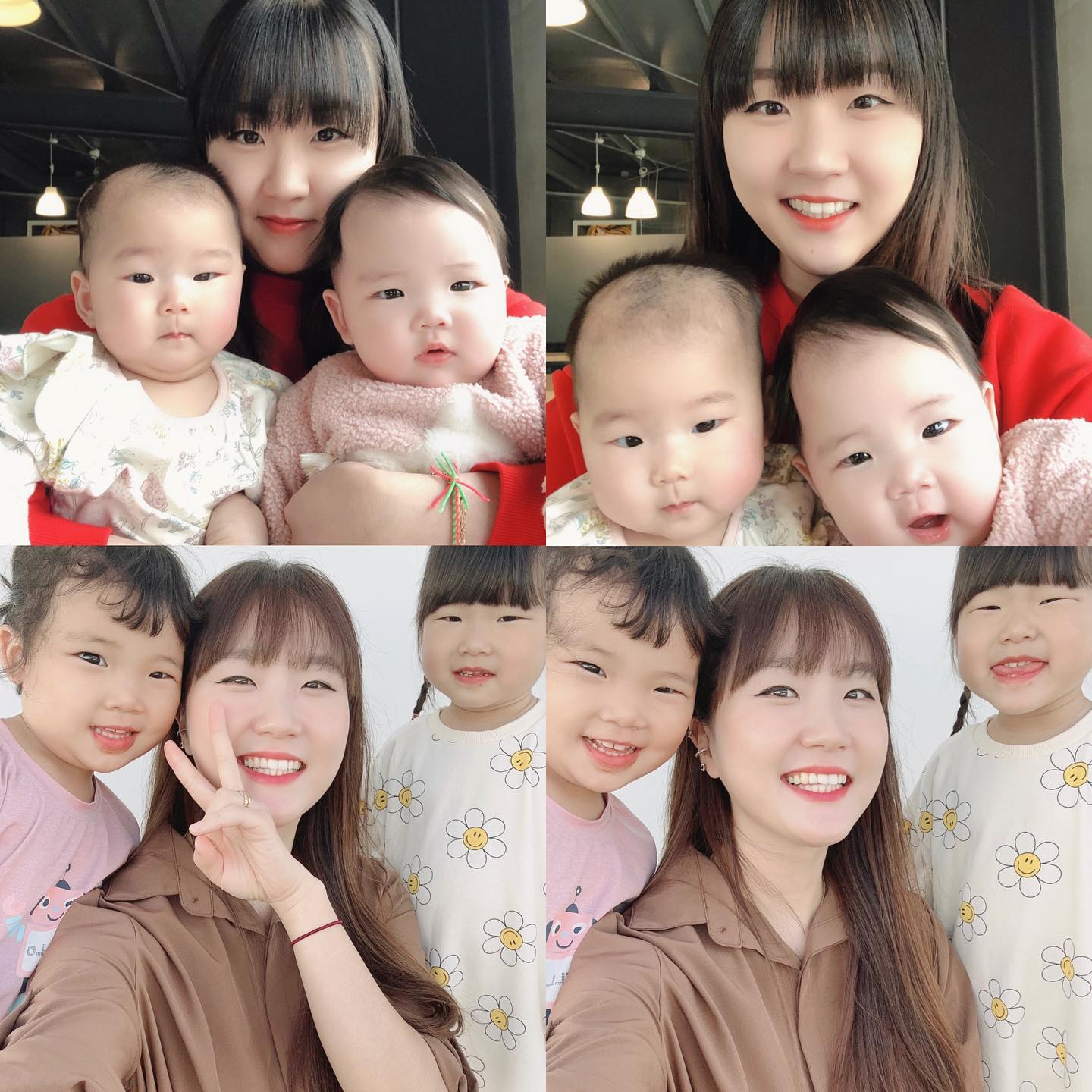 #언제이렇게컸니❤️ #둘째딸 #4살딸램👧 
#이젠셀카도잘찍고 #꼬꼬마애기였는데 
.
.
윤정이 조리원에서부터 친구인 은솔이
아가아가 완전 아기시절부터 봐왔는데
그래서인지 보면 그저 귀엽고 아프면 짠하고
오늘 윤정이랑 셀카찍고있는데 은솔이도
급 합류해서 오랜만에(??) 셋이 찍기 💛❤️
연년생 둘째라 늘 오빠들에게 치이고 살지만 
둘째이기에 눈치도 빠르고 사회생활도 잘하는
너네 ㅎ_ㅎ 얼집에서도 잘놀고 나와서도 잘놀고
예전엔 종종 기싸움도 펼쳤으나 이젠 그런거없이
아주아주 잘놀아서 보면 뿌듯하고 이뿌당🤍
.
.
4년이란 시간동안 의지하고 위안받고 
연년생 육아의 우울감도 버틸수 있었던건
같은 연년생남매 수지언니의 존재감 ☺️
자매처럼 친구처럼 앞으로도 잘 지내보아유
10월 드디어 지금껏 모은 곗돈 탕진여행!!
날씨가 급 추워져서 걱정은 좀 되지만 그래도
햅삐하게 잘 놀고 올수있기를 👦🏻👦🏻👧🏻👧🏻
.
.
.
#연년생 #연년생남매 #친구 #조리원동기
#육아동지 #육아일기 #새벽감성 #뭉클 
#육아소통 #6개월아기 #36개월아기 
#너네는예쁘느라바뻤고 #엄마는나이먹기싫다 
#좋반 #좋아요반사 #좋반테러 #일상소통
