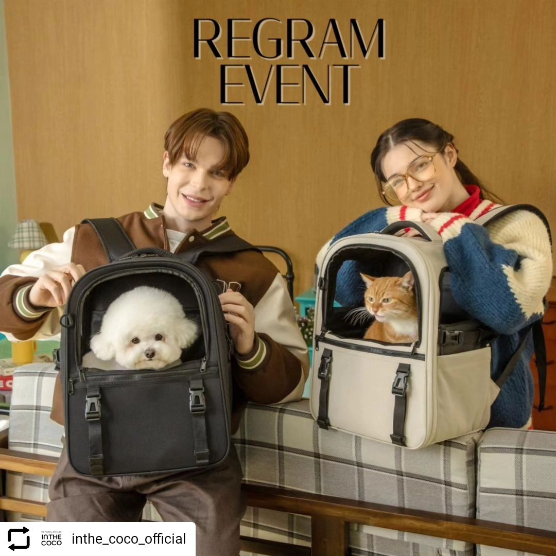 #Repost inthe_coco_official with let.repost 
• • • • • •
코코백 출시 기념 regram event 이벤트✨🔊 멍냥이🐶🐱 모두 사용할수 있는 백팩이에요! 추첨을 통해 세분에게 코코백을 보내드립니다.🎁 📢참여방법 ① inthe_coco_official 팔로우 해주세요! ② 본 게시물을 좋아요와 피드에 리그램 해주세요. ③ 함께 하고 싶은 친구👭 3명이상 소환🏷해주세요! 당첨확률 up! ④ 제품컬러 [아이보리/블랙] 확인하시고 참여완료 댓글을 남겨주세요. 📌이벤트 안내 ✅ 이벤트 기간 : 02월 1일~02월 08일 ✅ 당첨자 발표 : 02월 09일 19:00 ✅ 발표 방법 : 당첨자 공지 및 DM 사용 후기를 남겨주실수 있으신 분이라면 누구나 참여 가능합니다.❤ 많은 참여 부탁드려요🙏 #강아지백팩#고양이백팩#강아지이동장#고양이이동장 #인더코코#코코백