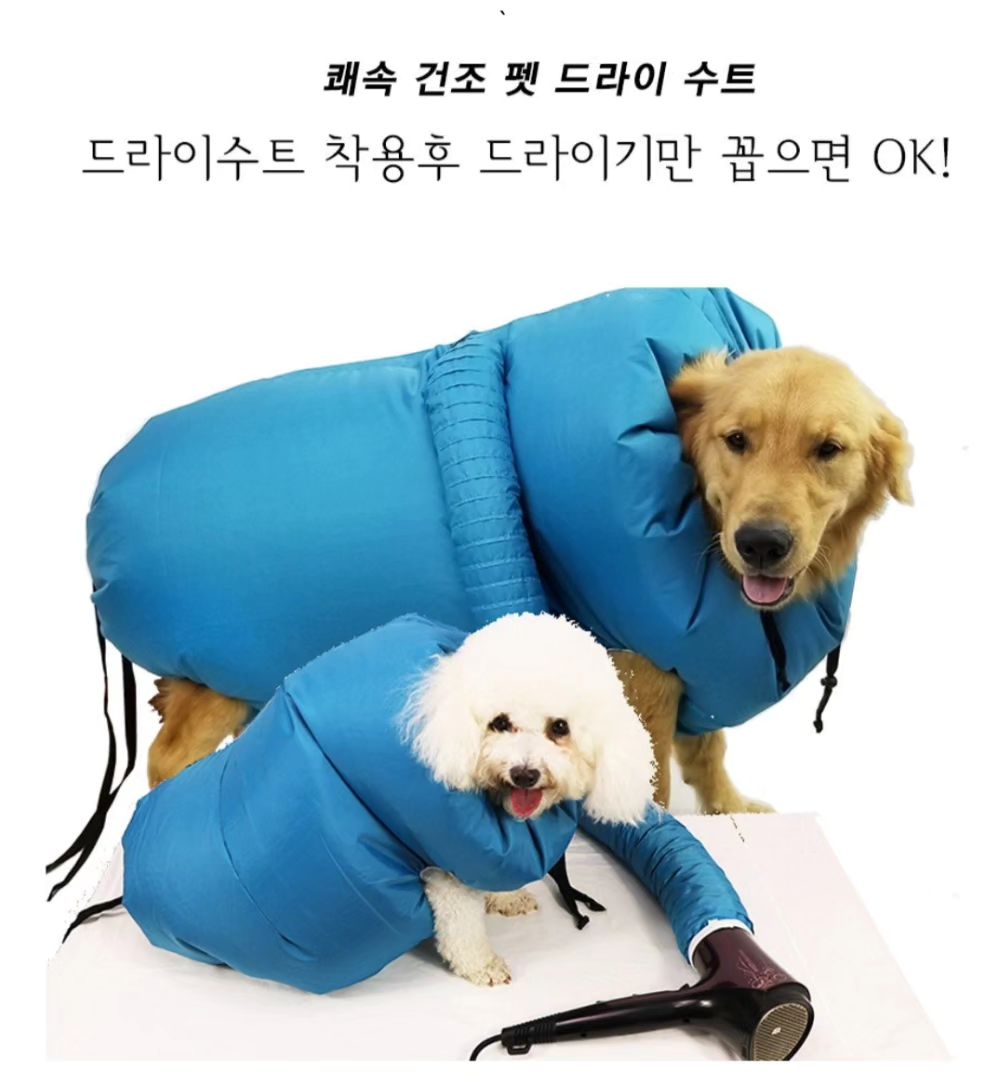 쾌속건조 펫드라이수트 애견드라이룸 견조기 강아지옷 목욕용품
.
.
.
구매문의는 DM주세요