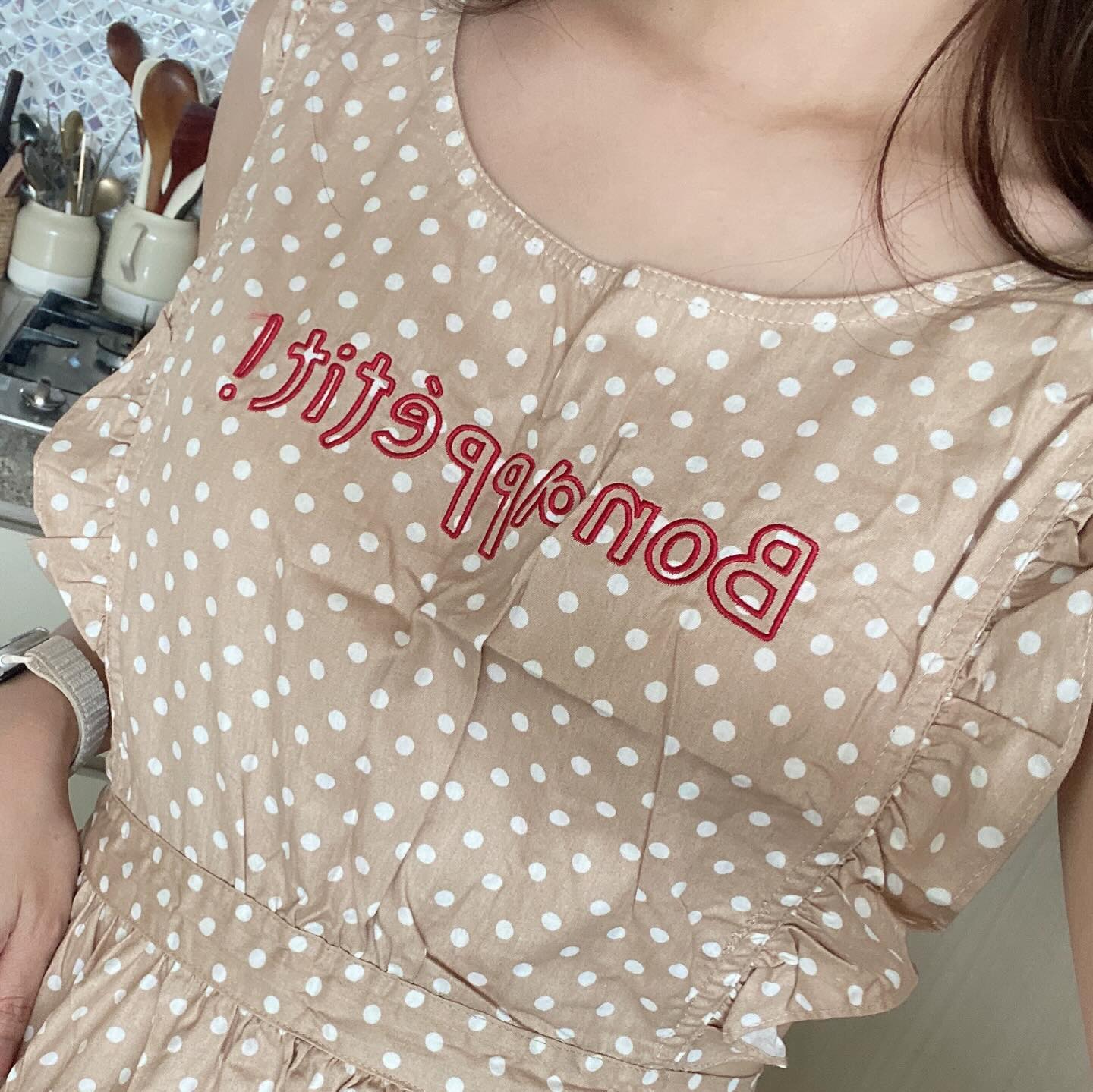 후다닥 음식 만들고
픽업 가야할때 옷에 튀었을까 걱정 없으니까 !
앞치마 최고..!🥰