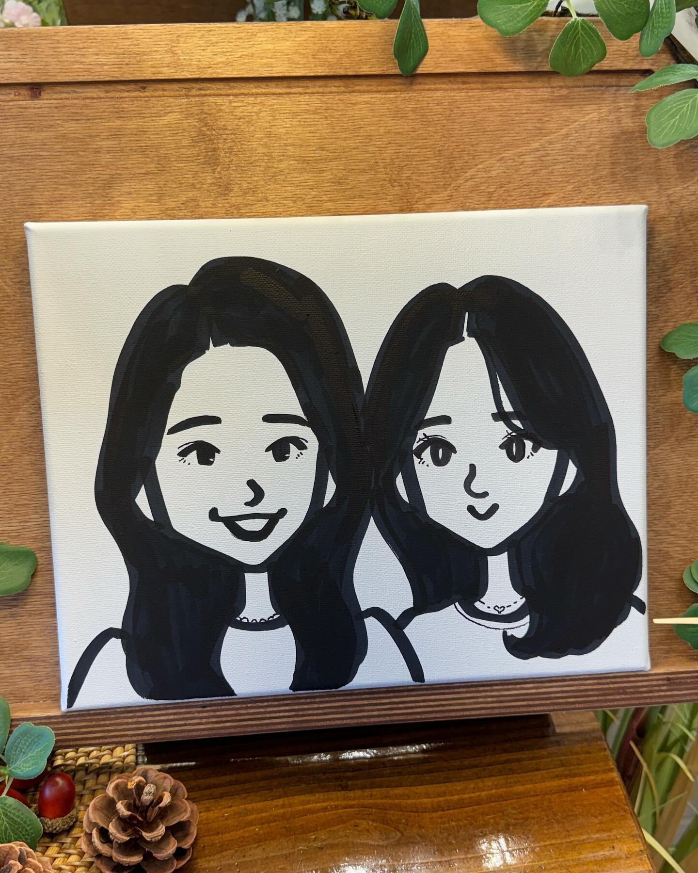 첫 캐리커쳐,
서로의 장점을 잘 살려주셨던 💗