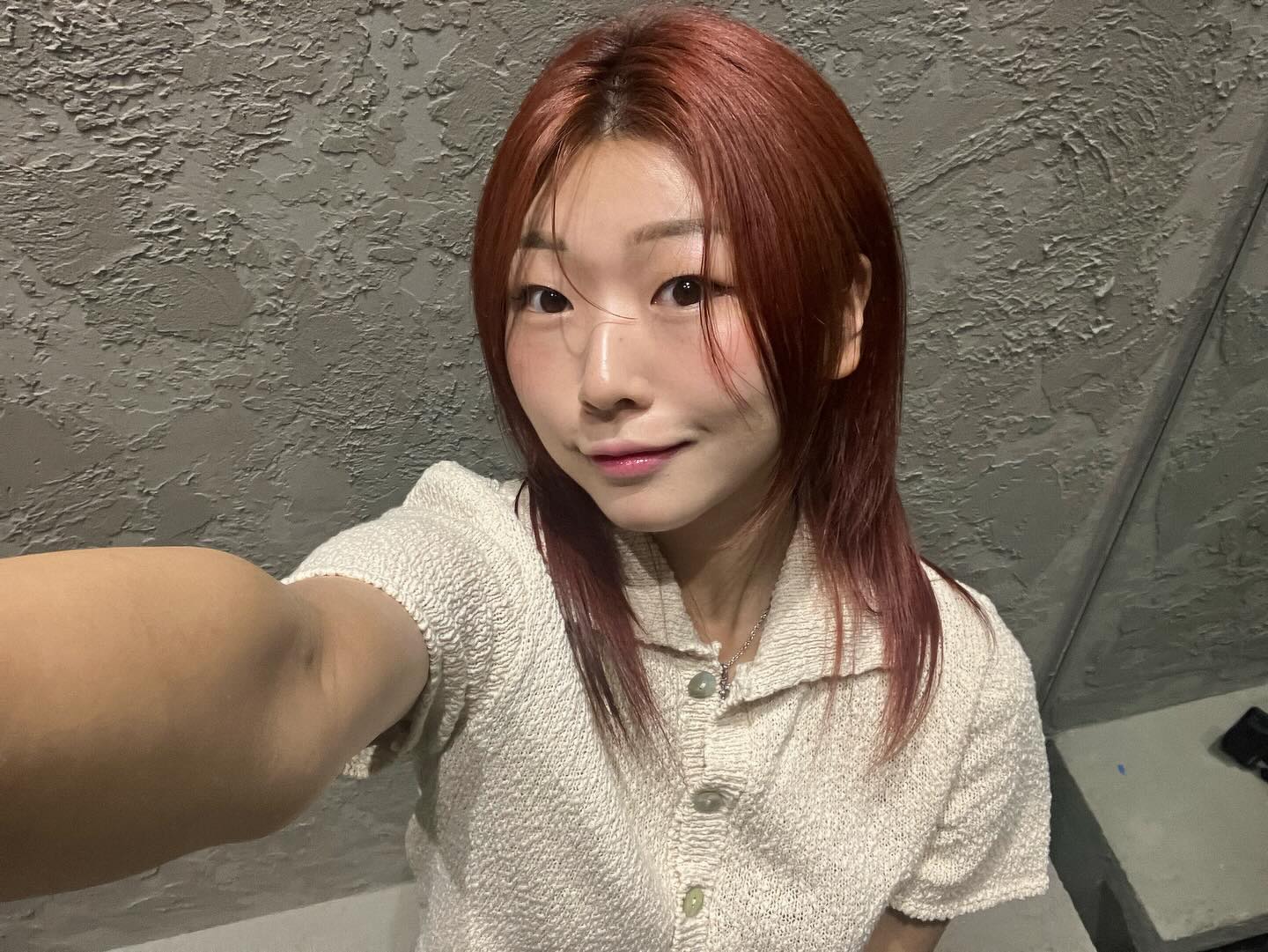 분위기 전환 ❤️🧡
( 마지막_염색 전)
