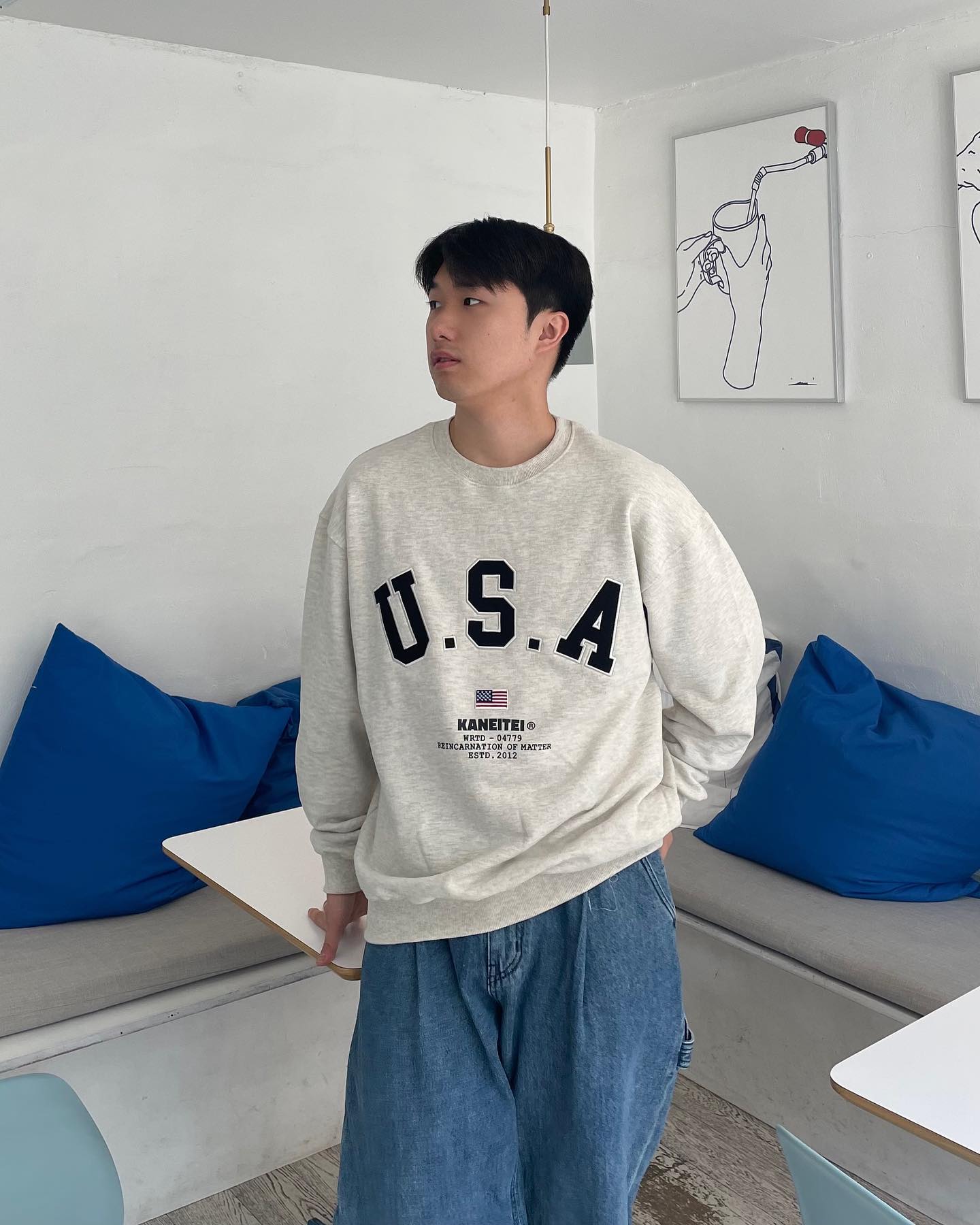 #협찬 kaneitei 

밀리터리 캐주얼 스웻셔츠👍🏽🪖
