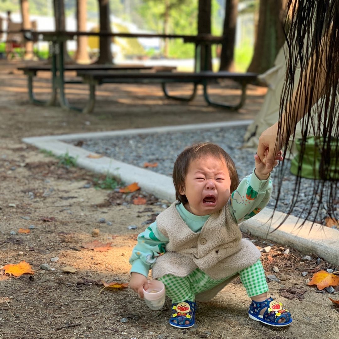 아직은 엄마만 세상에 제일 좋은 2살
.상소오토캠핑장
.23.09.03