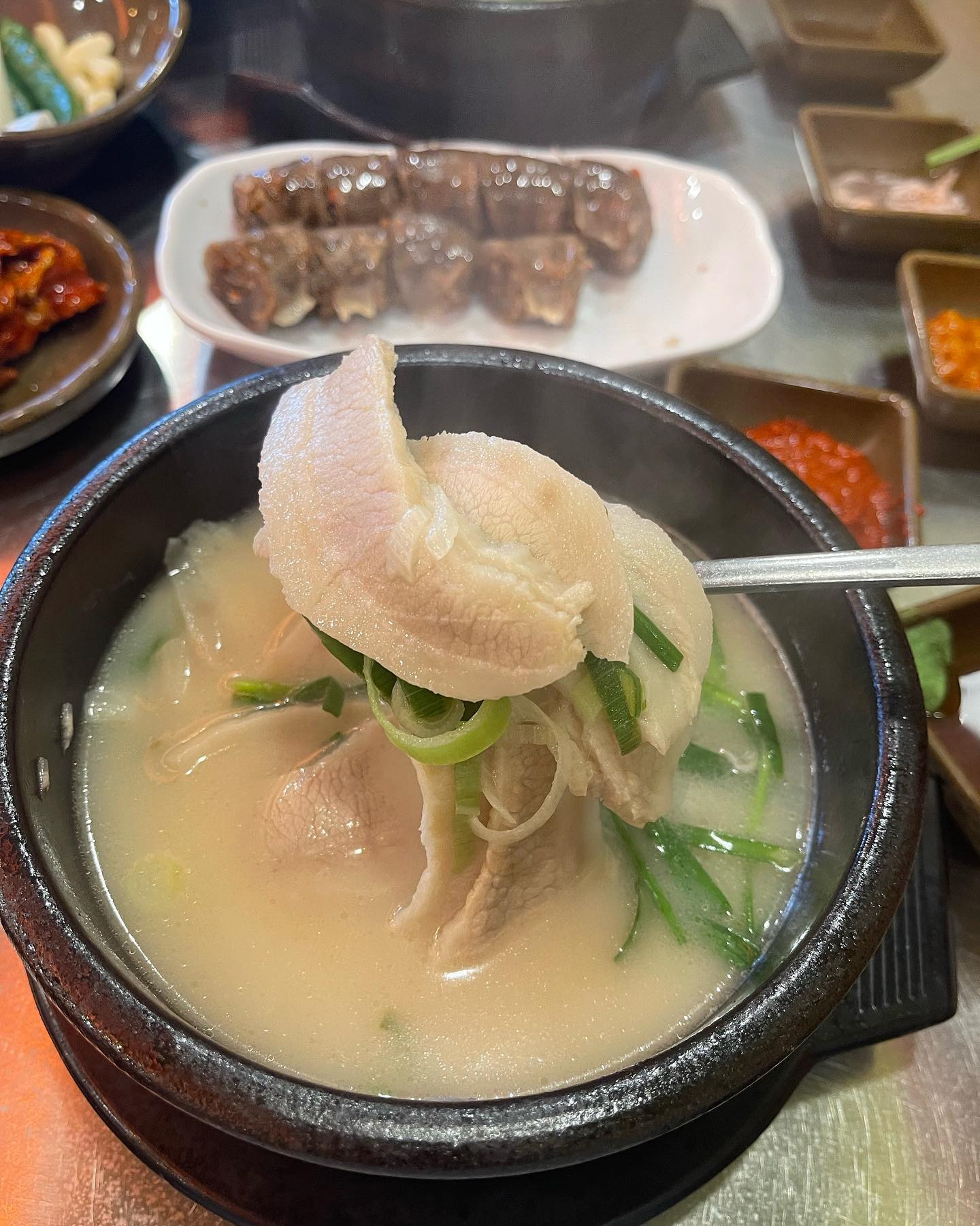 🐷부산송정 수변최고돼지국밥🐷
부드럽고 고소한 항정살이 국밥에 듬뿍💛
쫄깃한 피순대도 너무 고소하고
두툼한 항정수육백반도 한끼식사로 깔끔✨
부산가면 항정국밥 꼭 드셔보세요🤍
-
#먹스타그램 #먹팔 #먹스타 #카스타그램 #멍스타그램 #부산맛집 #부산 #항정살 #항정국밥 #부산송정맛집 #송정맛집 #부산여행 #여행 #여행사진 #여행스타그램 #좋아요 #좋반 #먹스타팔로우 #좋아요반사 #소통 #데일리 #국밥 #국밥스타그램 #맛스타그램 #맛집 #맛집스타그램 #맛집투어 #lfl #busan #like