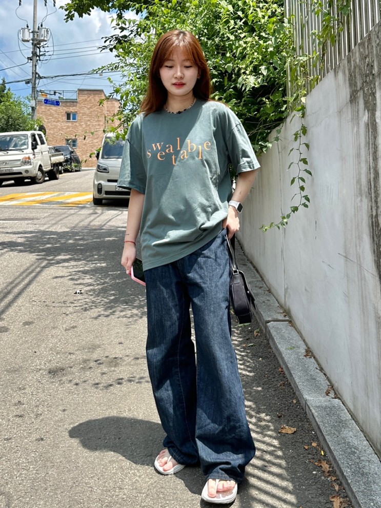 <sweat lable> 엄청난 톤매치!! 오버핏 반팔티 👕