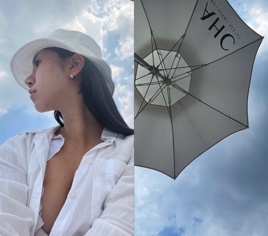 맨 얼굴에 펴바른 선크림,
백탁 현상이 유일하게 사랑스러운 계절
⠀
#summervibes