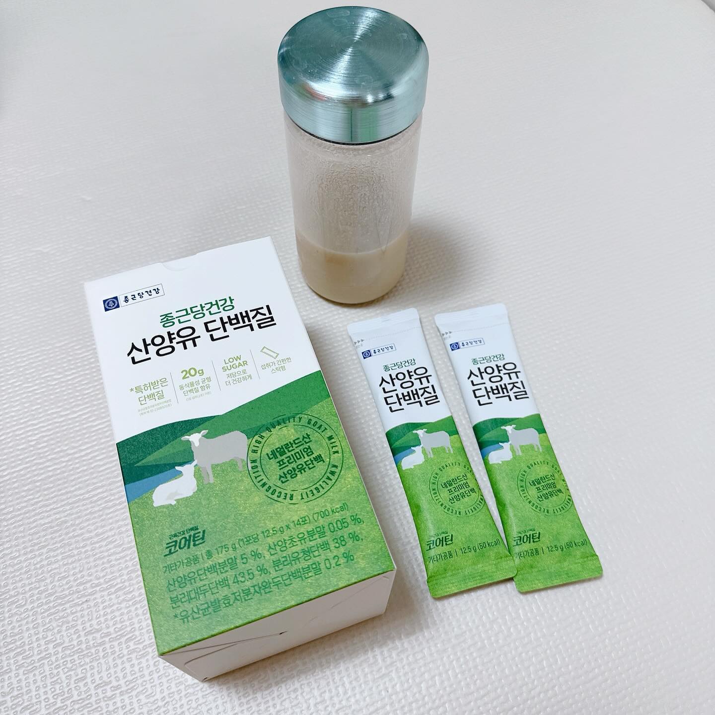 #종근당건강#산양유단백질#단백질식단
ckd_guaranteed 

꼭 챙겨먹는 종근당건강 산양유단백질🤍