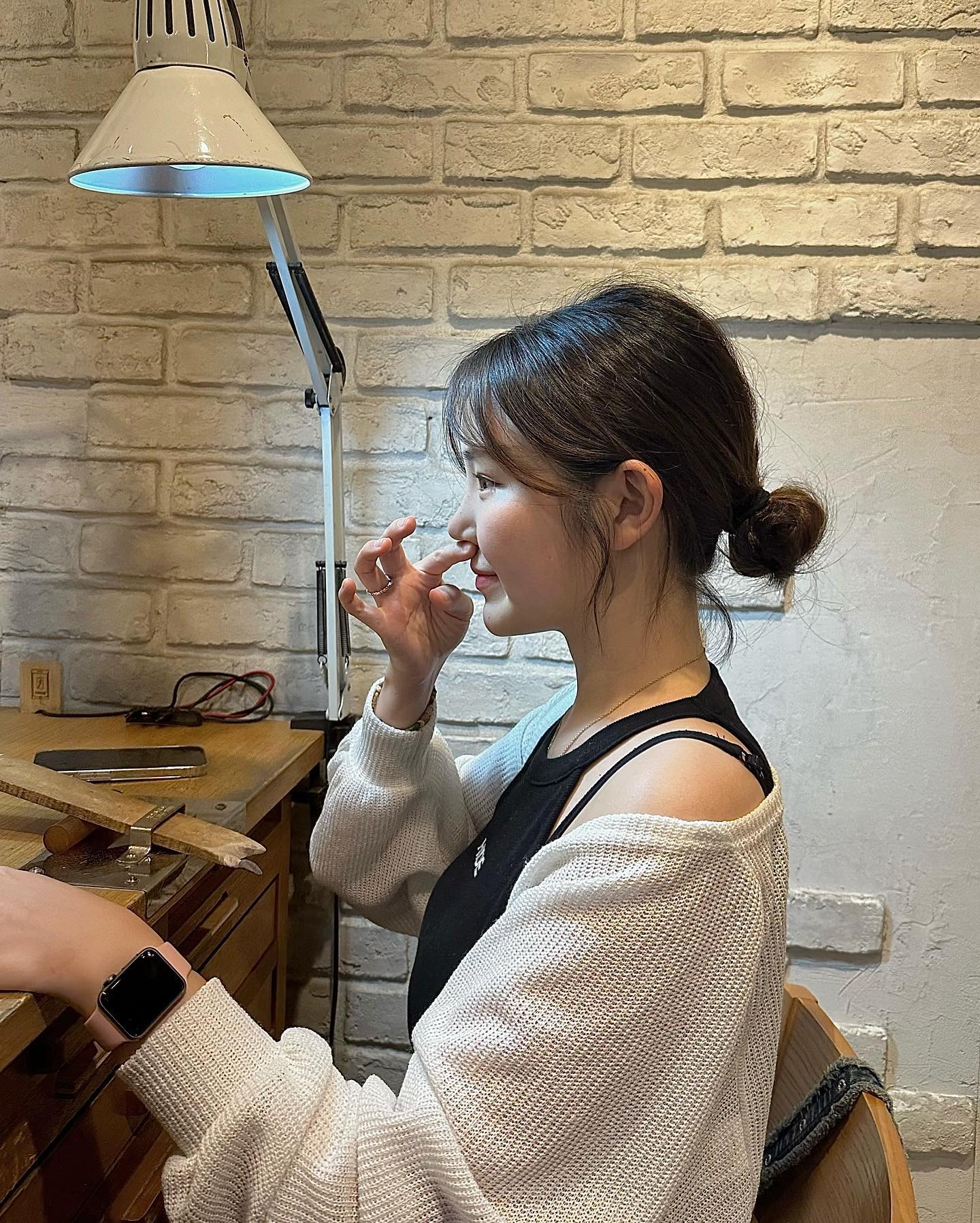 반지도 만들고 선물받은 가방 자랑도 하고 알찬하룽^^🐼 내 가방 이쁘지?