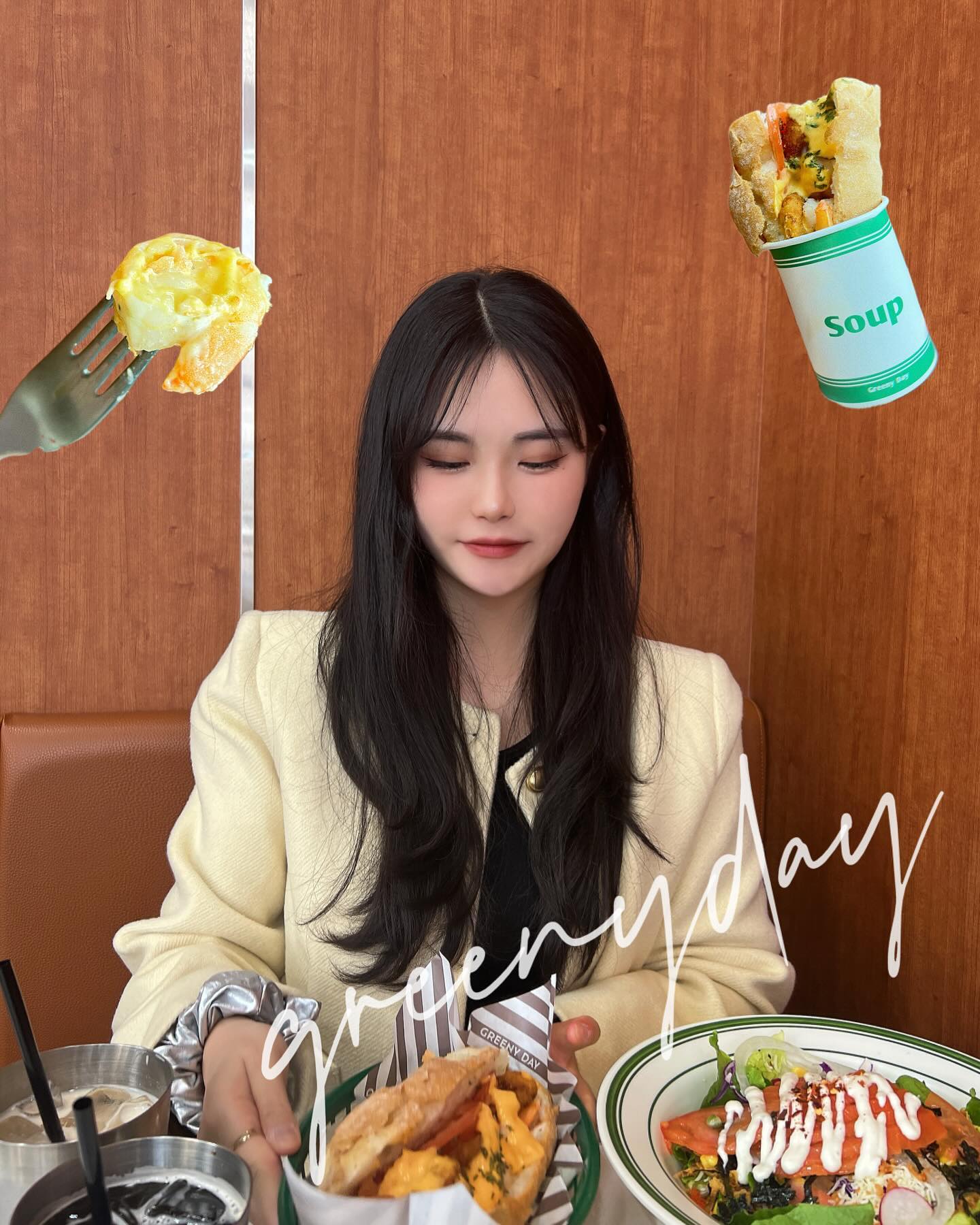 #광고 #협찬
🥗 그리니데이 안서점

한국판 서브웨이! 그리니데이
바게트, 포케, 샐러드 먹고왔어요

야채도 엄청 신선하고 맛있고 포만감도 장난아닌..🤍
(자세한 후기는 블로그를 확인해주세용)