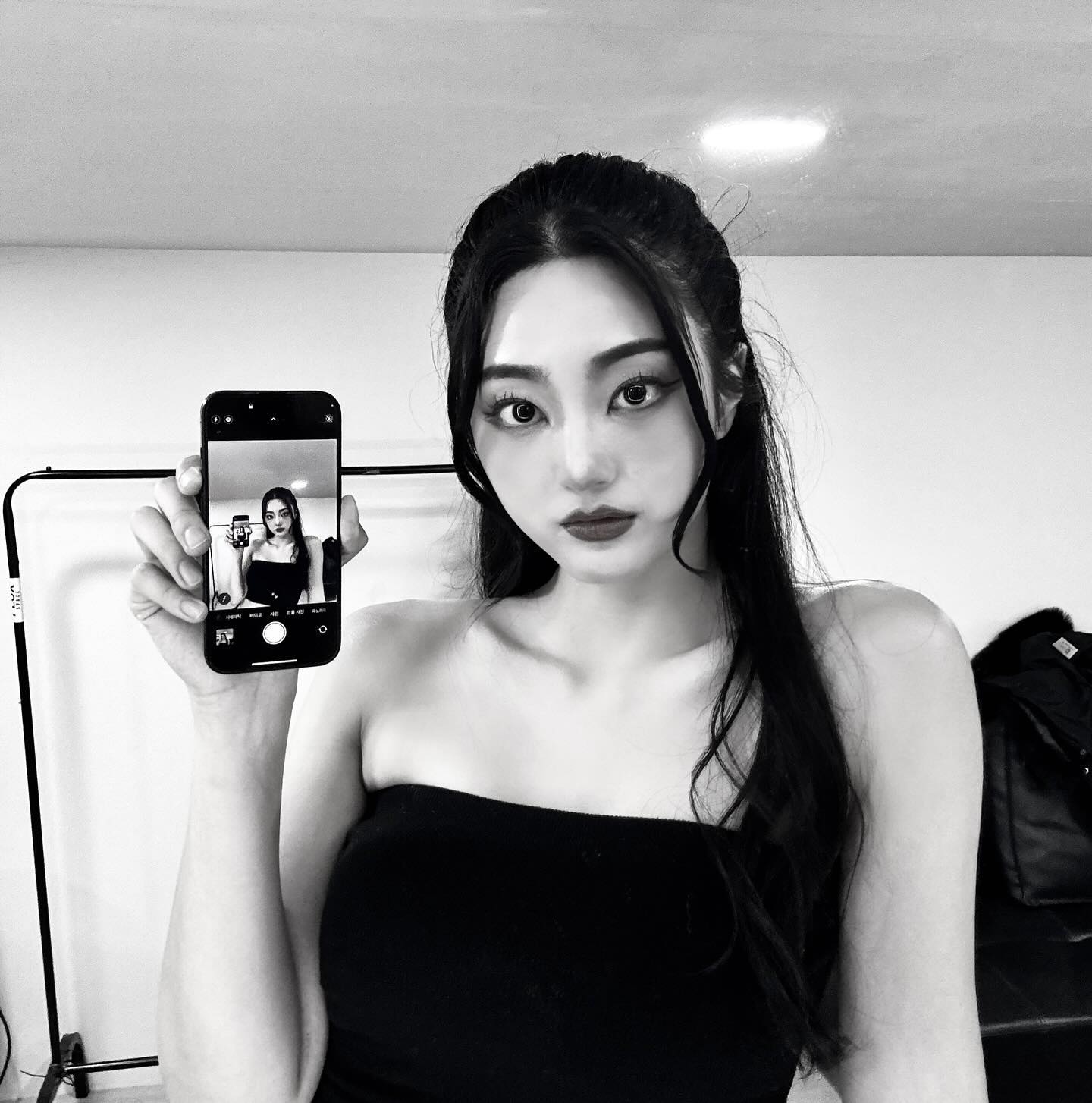 🤍🖤🤍🐈‍⬛
Betty Boop🐾
밍쥬 풉🤭

#selfie 
#bettyboop