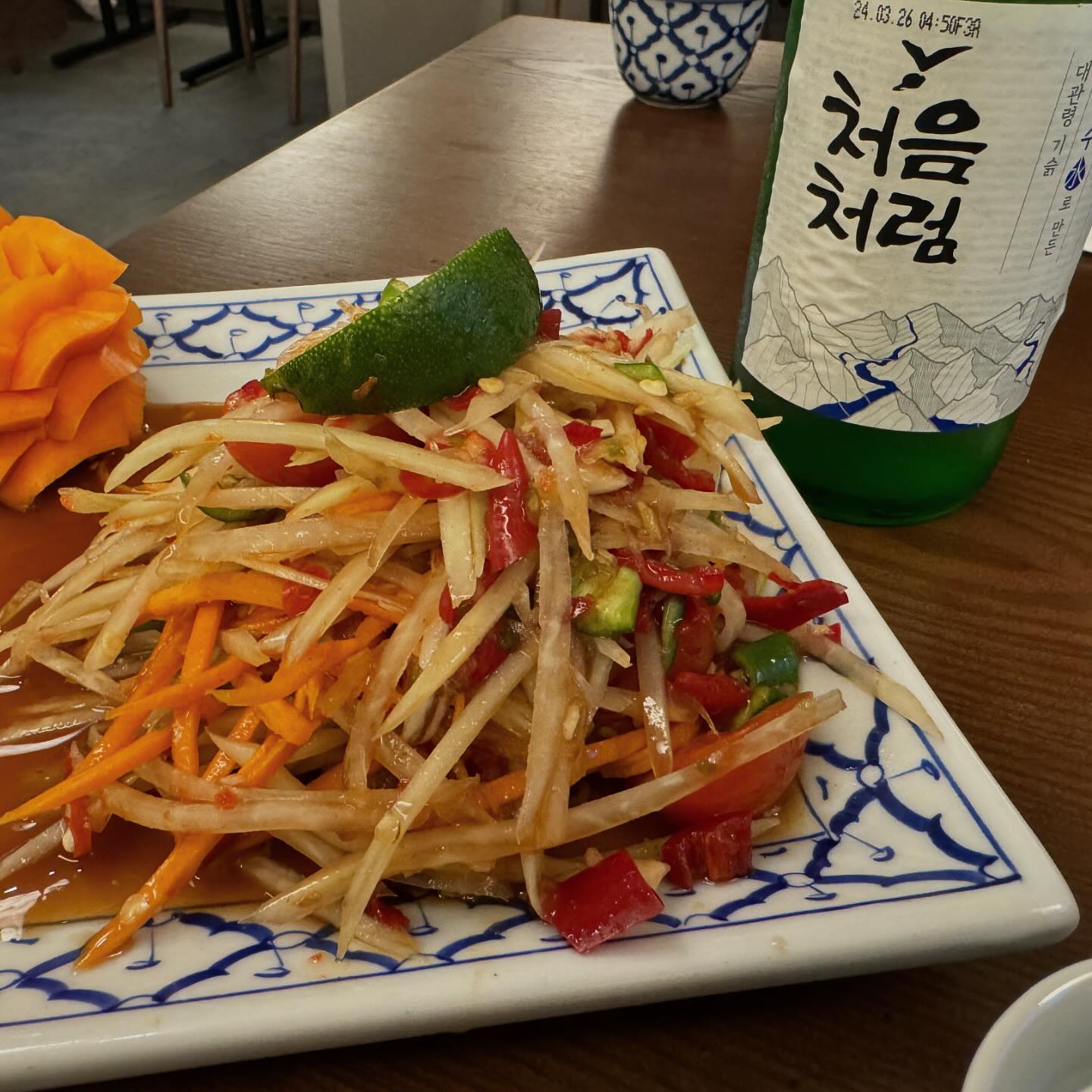 쏨땀에 소주한잔이~~ #연남동 #쏨땀
