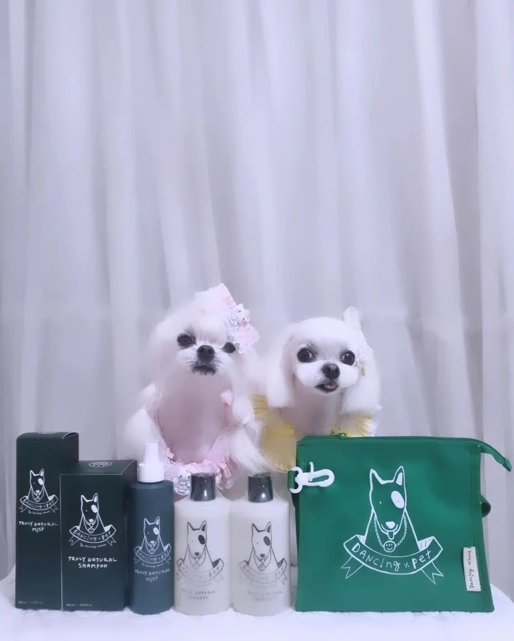 협찬)
♤댄싱조이
  샴푸 린스 미스트

♤천연제품으로 
  댕댕칭구들 피모를 
  중요시 생각하며 
  만드신 제품이지요.

♤향도 과하지 않아
  부담스럽지 않고
  자연스러워요.

♤목욕후 모질이 튼튼해지며
  피부는 뽀송뽀송 건강한듯

♤개인적으로
  털이 약한 칭구& 털풍성 비숑,푸들
  싱그러운 피모를 원하는칭구들
  특별히 써보시면 어떨까요?
 
♤털이 튼튼풍성 징짜 끝내줘요👍

  dancingjoy_global