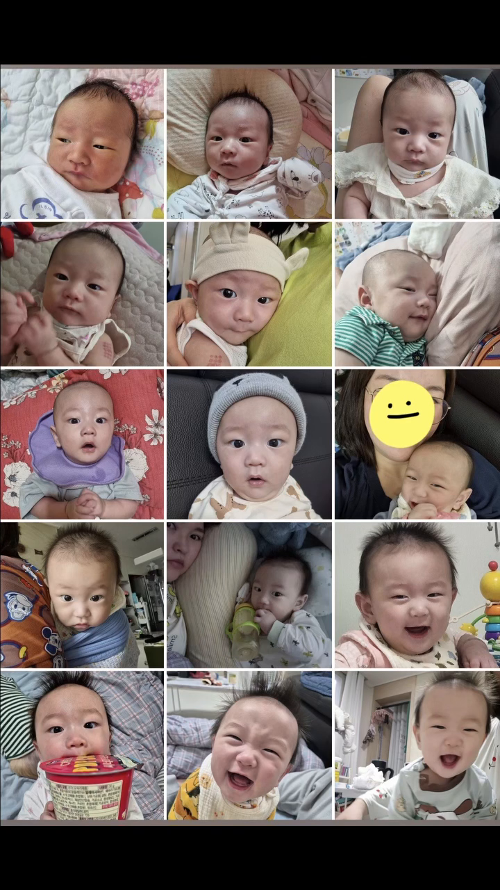 #
핸드폰 사진첩에서 #추억 도 찾아주는구나
이렇게 보니 또한번 느끼는 
우리아들 참 많이컸구나

참 순한 줄 알았던 우리 아들은
애미닮아서 고집도쌔고 안순한맛이었다

안먹는다 안먹는다해도 
살은 꾸준히 잘찌는 중이고
8개월차 진입한 울아들 몸무게는
돌아기 몸무게를 지나가는중

그나저나
#중기이유식 중인데
소고기 닭고기 돼지고기 다 싫어하는데
맛있게 먹일수있는 방법이없을까요?
아니면 그냥 초기때처럼 다 갈갈해서 줘야하나

#8개월아기 #8개월 #8개월아들 #추억팔이