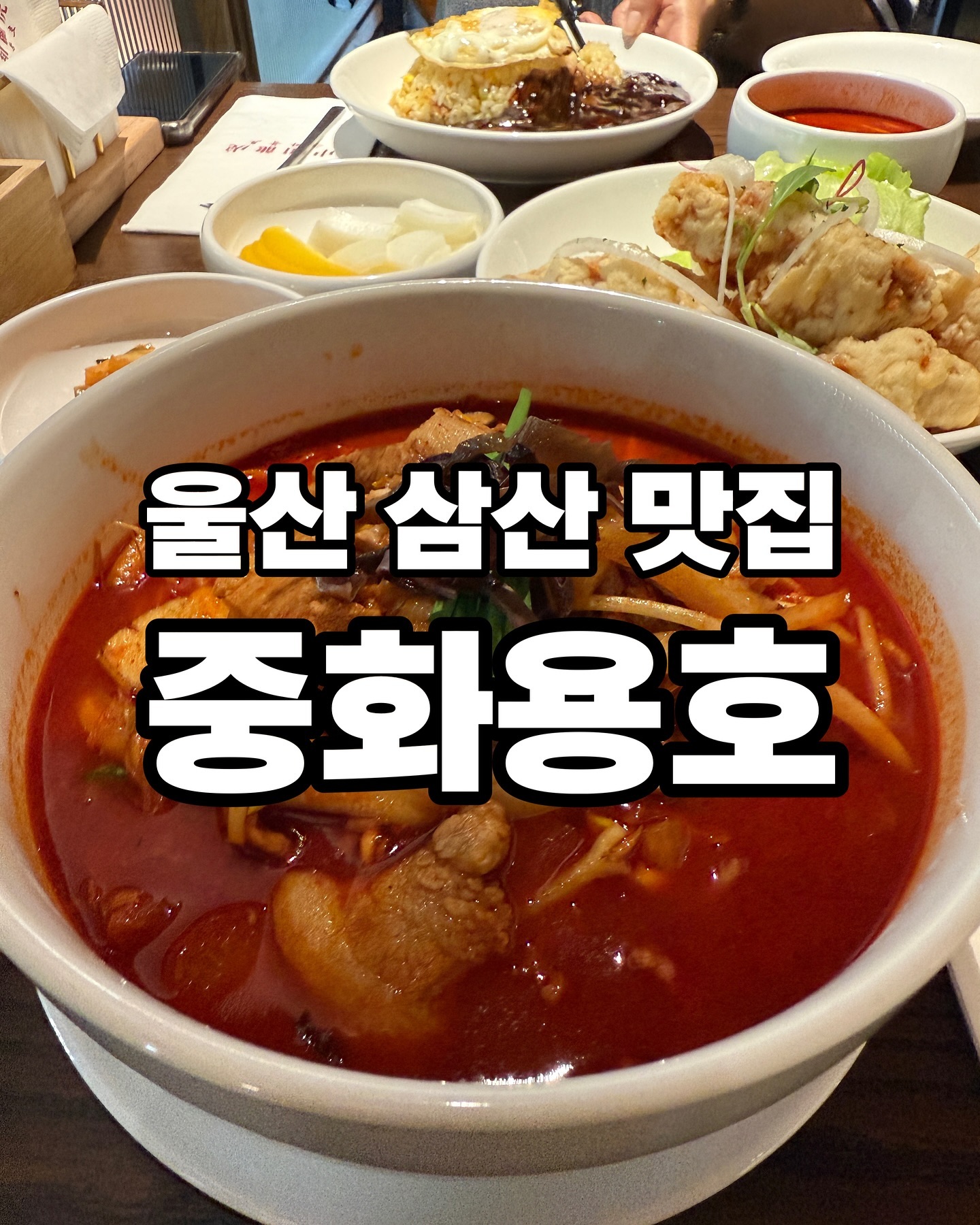 [#제품제공 #협찬 #광고]

간만에 엄마랑 점심 데이트 ♥️

삼산에 오픈한지 얼마안됐는데

벌써 입소문으로 핫 한 '중화용호 ' 다녀왔어요 !

푸짐한 재료에 깔끔한 음식들과 고급스러운 인테리어까지

200% 만족하고 온 점심식사 :)

다음에는 가족들이랑 같이 또 오기로 〰️ ♥️

.
.

#중화용호삼산본점
#중화용호
#삼산맛집
#달동맛집
#남구청맛집
#삼산중국집