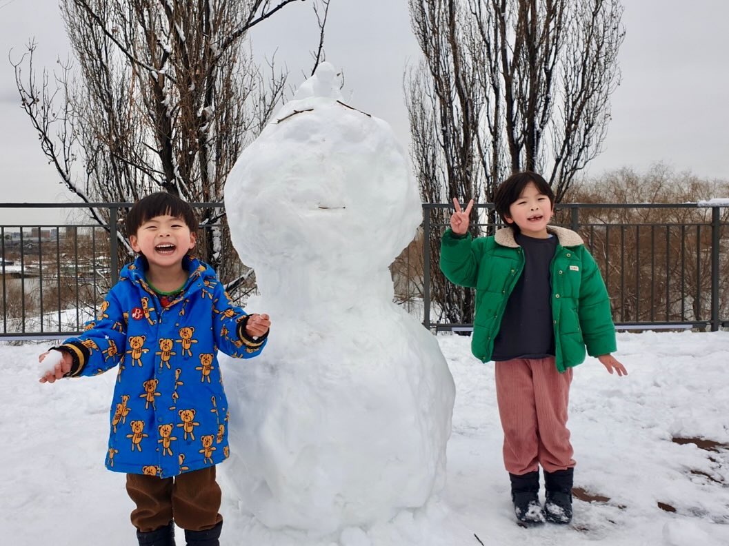 남자 셋, 눈오는 날 선유도공원 ☃️🩵
