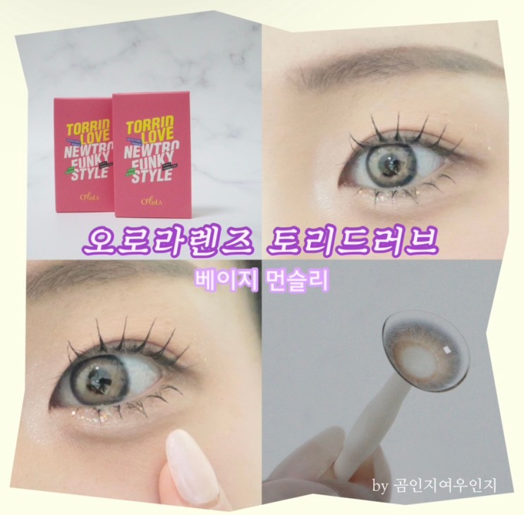 오로라렌즈 토리드러브 베이지 | 혼혈렌즈 추천