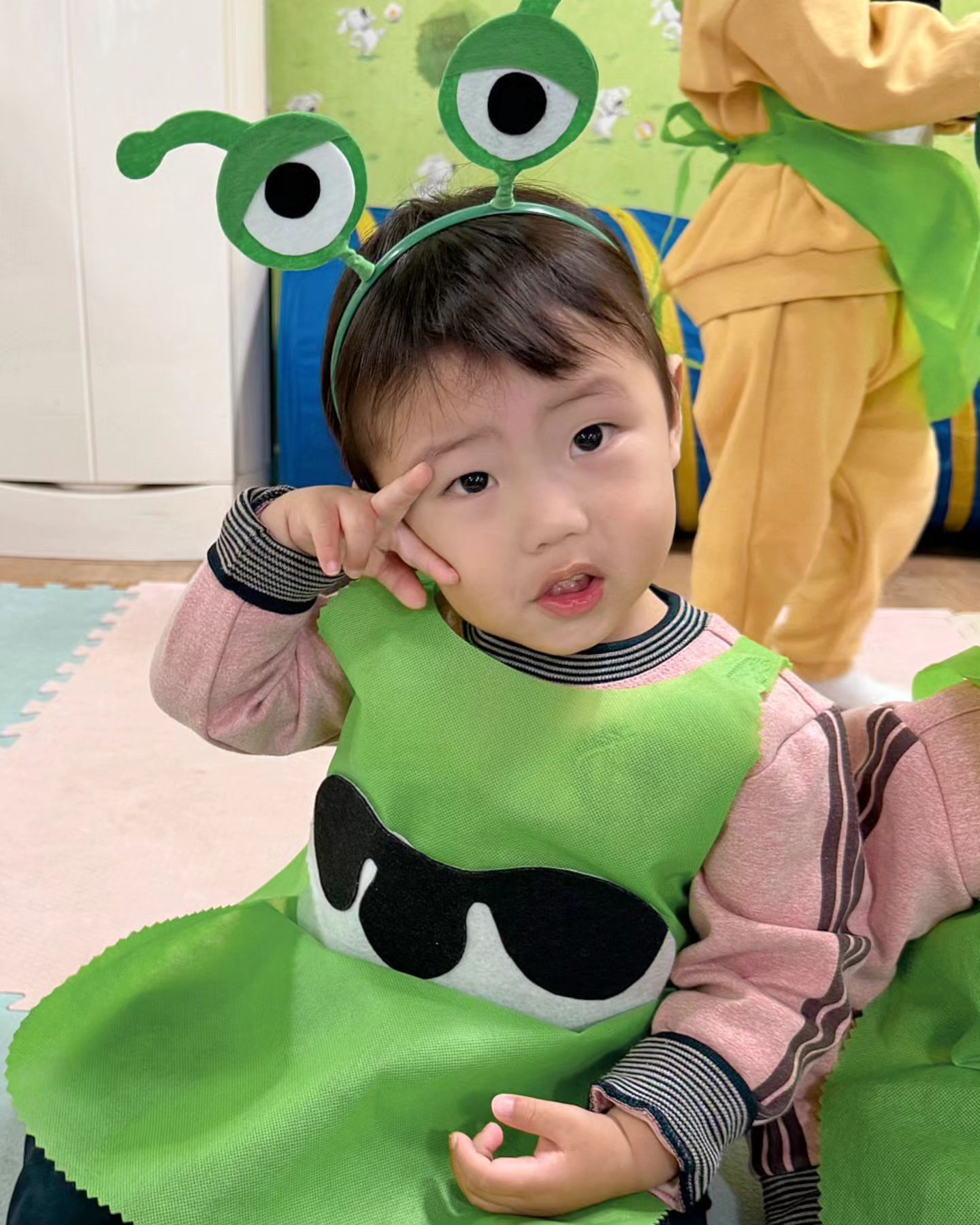 ⠀ 
혜성이가 좋아하는 #오감팡팡 💚
오늘도 내내 개굴개굴하자고 하겠네ㅋㅋㅋ
ㅋㅋㅋㅋㅋ귀여운개구리 내심장🐸