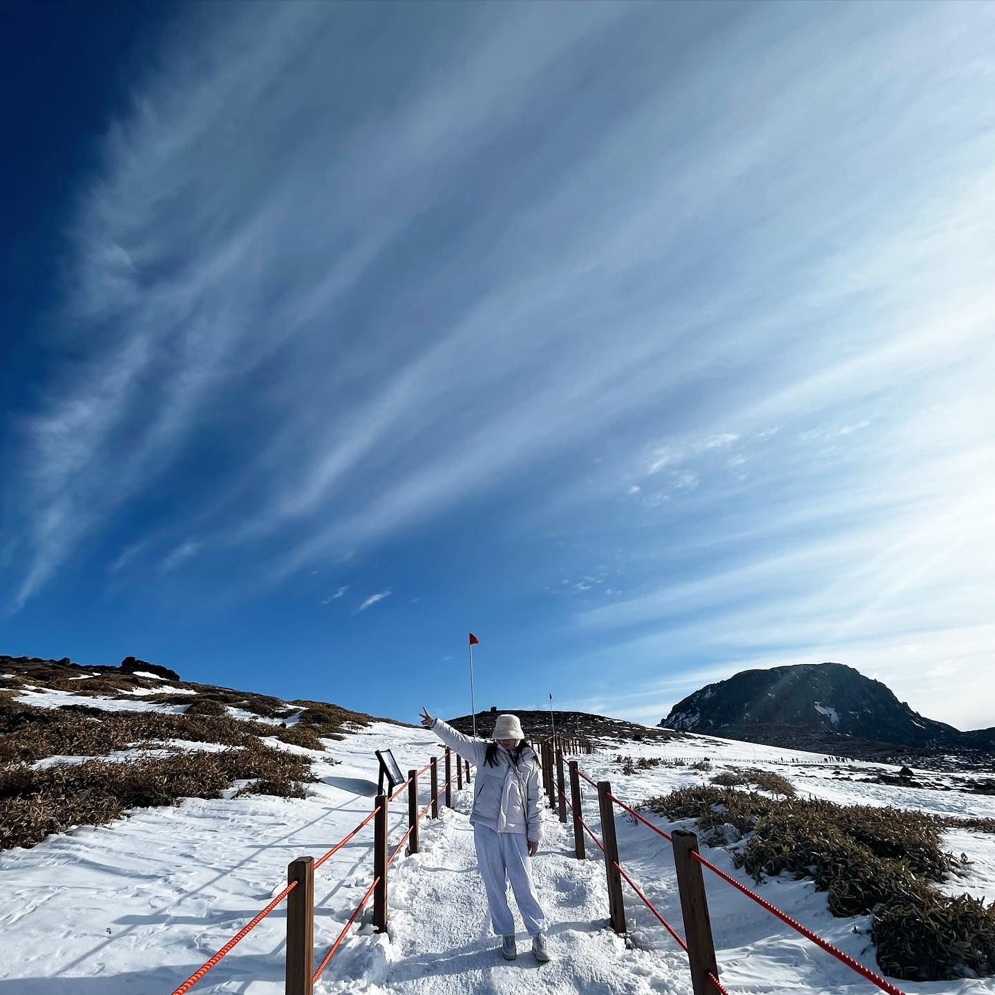 두번째 한라산🏔️🫶🏻🫠
⠀
첫번째 갔던 한라산이 너무너무 좋은 기억이었어서..
또 가려고 올라갔다가 진심.. 
조난구조대 부를뻔🥹🥲
⠀
이전에는 12월이었지만 이번엔 2월이라 
햇빛에 눈이 녹는줄도 모르고..
그냥 운동화에 아이젠이랑 스틱도 없이 올라갔다가 
거의 궁댕짝으로 내려왔다🥲
무지함이 불러온... 참사ㅠㅠㅠㅠㅠ
블로그를 믿는게 아니었는데...
덕분에 힘들게 올라가던 사람들한테
조금이나마 웃음거리가 되어드리고ㅋㅋㅋ
엄청 긴장하면서 기어내려오니 
모르는 사람들이 드디어 내려왔냐고 말을 걸어온다
🫠🫠🫠🫠(저..아세욥...?😅)
⠀
그래도 올라갈 땐 행복해따구❤️‍🔥
다음엔 12월이던 2월이던간에 무적권
아이젠,스틱 꼭꼭 챙겨서 올라가야지..
⠀
💗목숨 반쪽같은 신발 한짝 바꿔줘서
고마웠어 기묘나💗
⠀
hyuna1gi