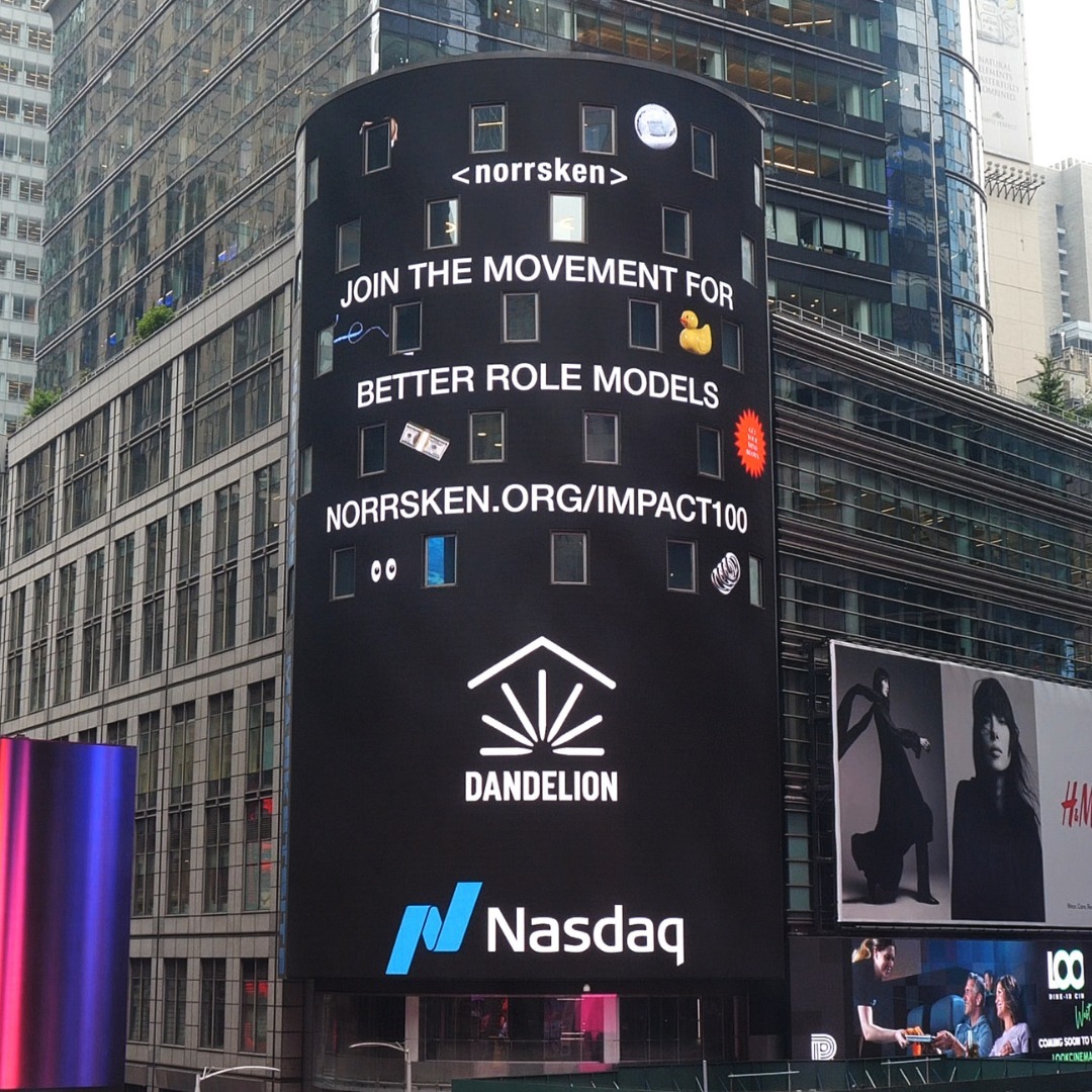 We’re proud to be part of the Norrsken Impact 100 list of 2023 – the annual list of the world’s 100 most promising impact startups. Thank you norrskenfoundation for supporting the companies that are changing the future.

For making the list, our logo is being displayed on the Nasdaq Tower in Times Square among the other 100 amazing startups!