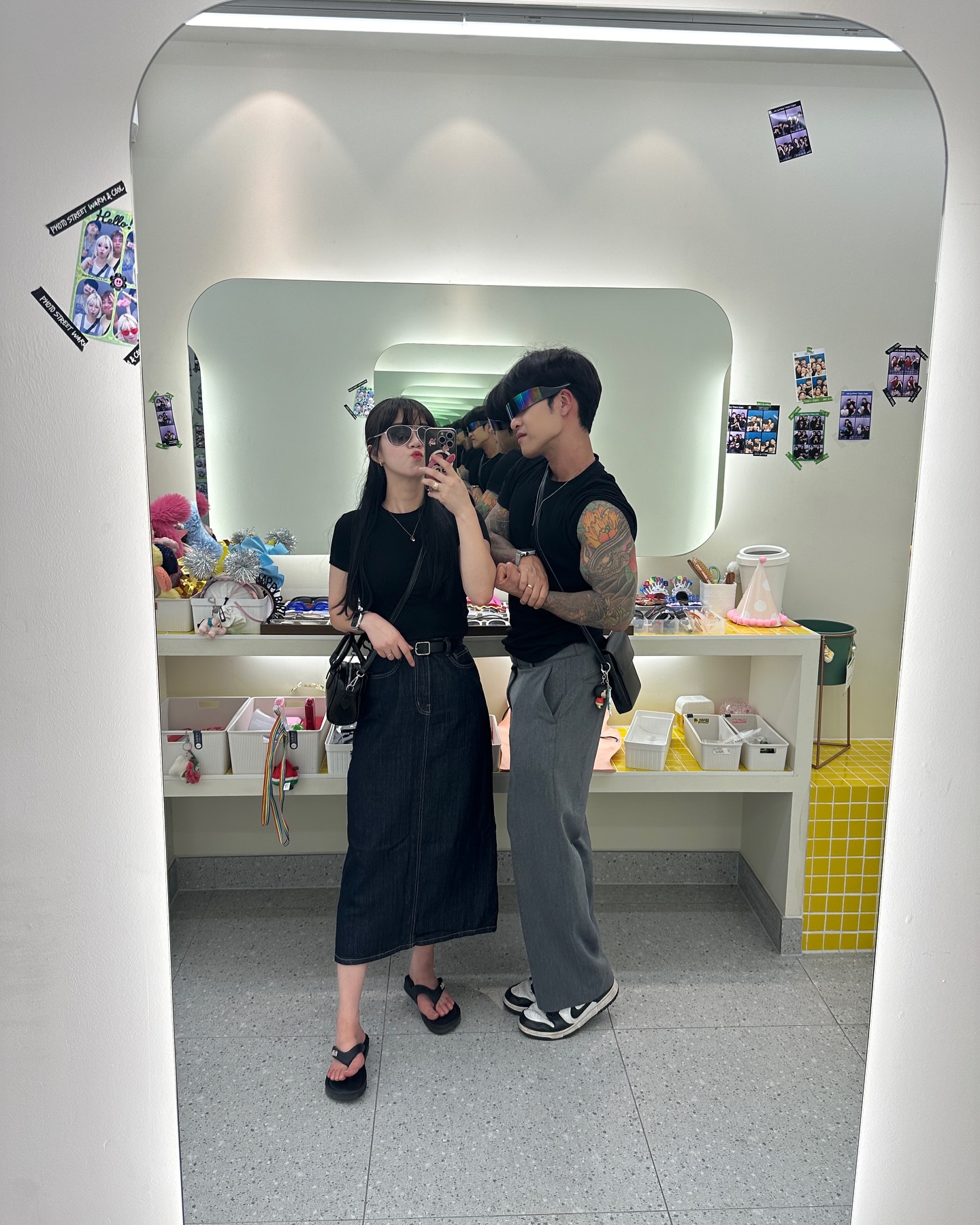 2틀 연속 네컷사진찍고 술도 먹구 머리도 하고 나름 스트레스 해소법이랄까~?🤔
