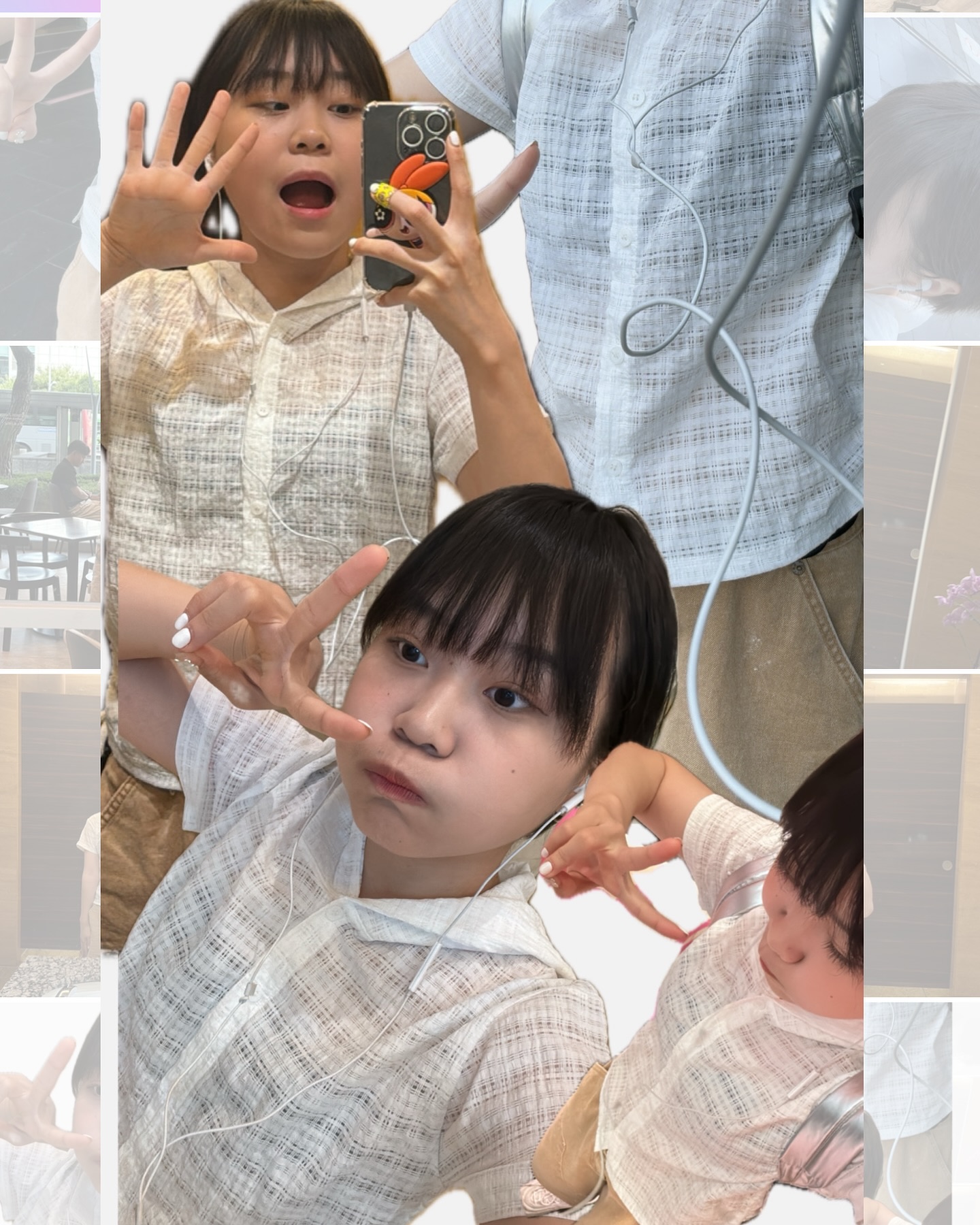 오랜만에 피드!!!

오늘 날씨가 더워서 시스루인듯한 상의를 입어주었지요🫢
바지는 제가 사랑하는 버뮤다 팬츠😆😆😆
더운 날에도 옷 이쁘게 입자구여🧡

Top- often.page 
Pants- ba_on