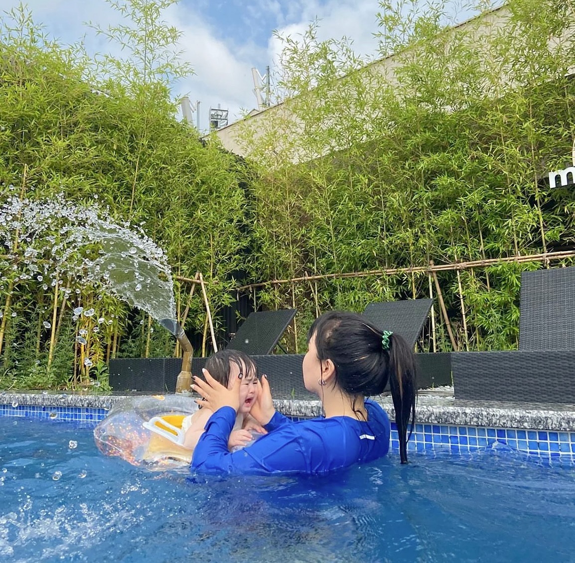 동생이랑 하늘이랑 갔다온 #파크마린호텔