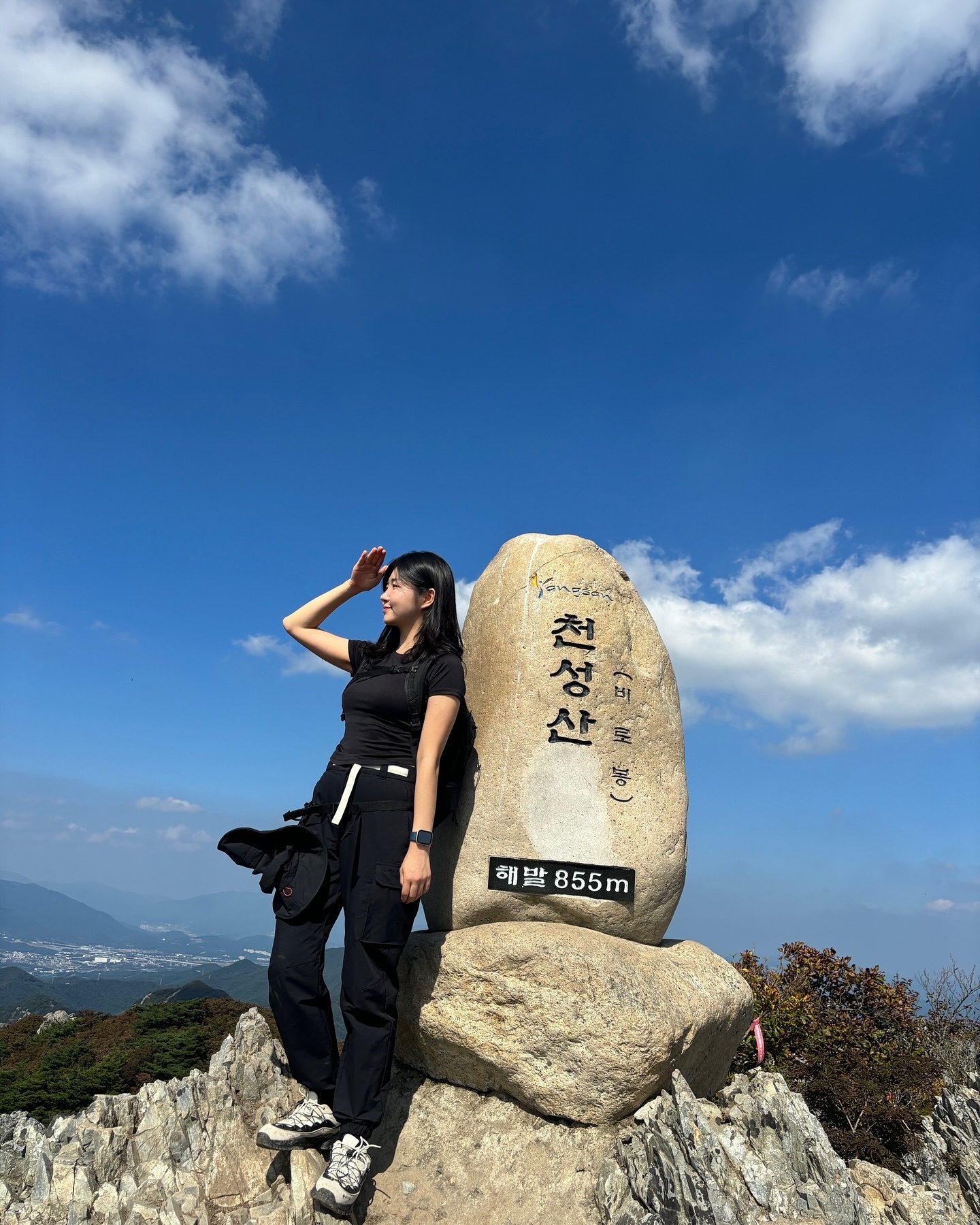 오늘은 #천성산 
가을이 오니까 더 좋은 등산
영축산은 곰탕뷰여서 아쉬웠는데 여한없이 봤다.
열심히 체력 길러서 눈꾳산행도 해야지❄️