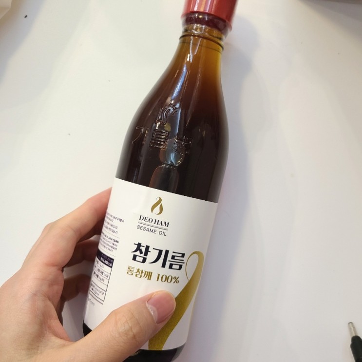 통참깨로 더욱 고소한 더함참기름