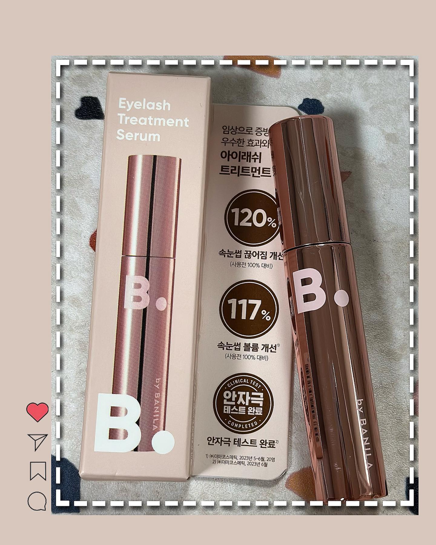 #협찬 banilaco_official banilaco_official 

💕  𝙀𝙮𝙚𝙡𝙖𝙨𝙝 𝙏𝙧𝙚𝙖𝙩𝙢𝙚𝙣𝙩 𝙎𝙚𝙧𝙪𝙢

바닐라코와 쿠팡뷰티 DataLAB이 만나 탄생한 ‘고객맞춤’ 속눈썹 세럼 출시

수분 베이스로, 매일 매일 스킨케어처럼 사용, 연장한 속눈썹에도 걱정 없이 매일 매일 사용 가능한 수분베이스의 속눈썹 세럼

평소에 속눈썹펌을 자주하다보니 필수가 된 속눈썹 영양제!
제일 중요하게 생각하는 부분은 눈시림 없고, 속눈썹 뿌리까지
바르기 쉬운 타입의 브러쉬를 선호하는 편인데,, 완전 맘에 드는 제품이 출시되서 요즘 아침 저녁으로 잘 바르고 있어요! 

🚀 지금 쿠팡에서 아이래쉬 트리트먼트 세럼을 로켓배송 가능!

_
#바닐라코 #비바이바닐라 #쿠팡 #쿠팡뷰티 #아이래쉬트리트먼트세럼 #속눈썹영양제
