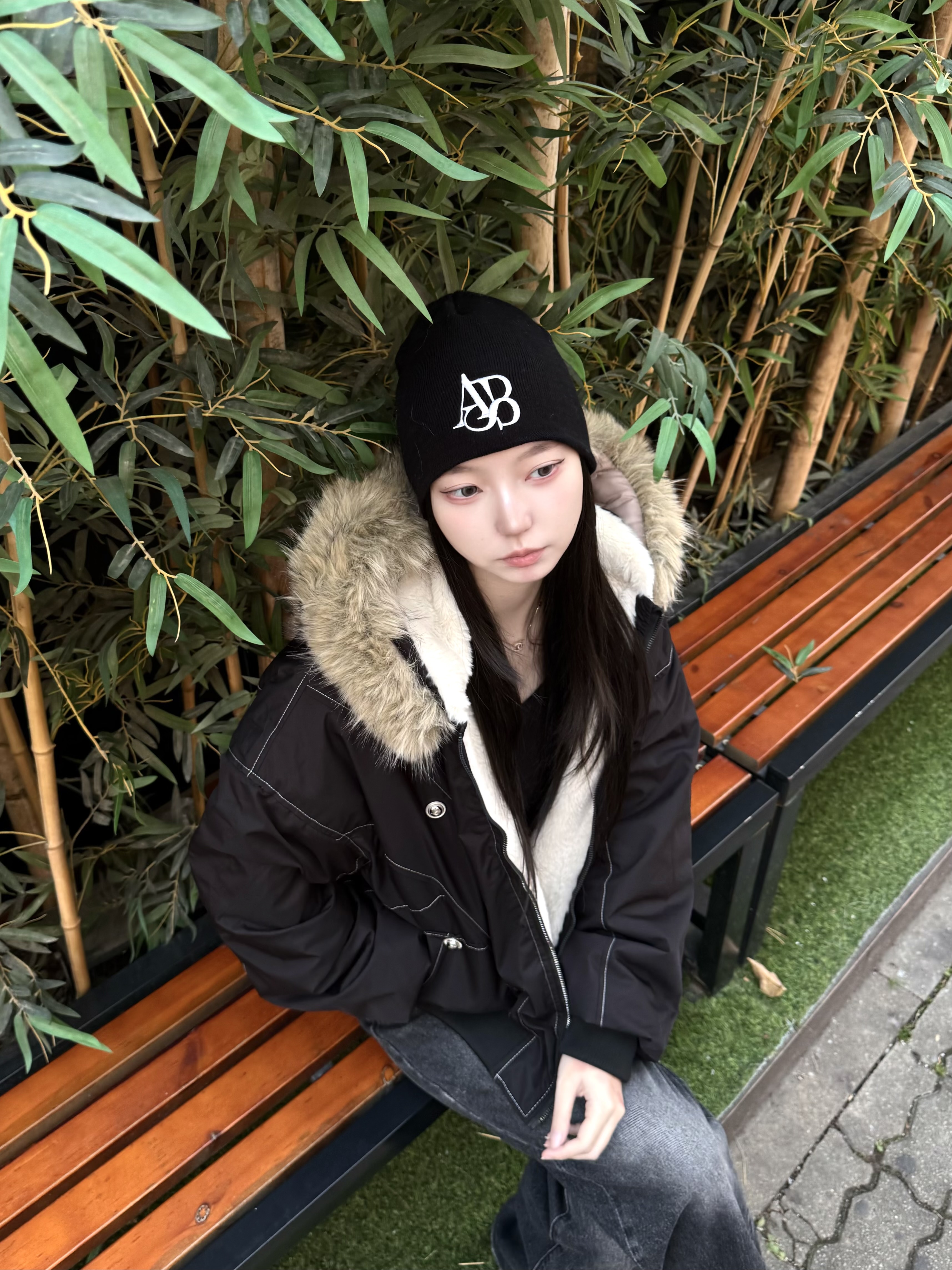 [ASBL] ASBL Signature logo beanie - black