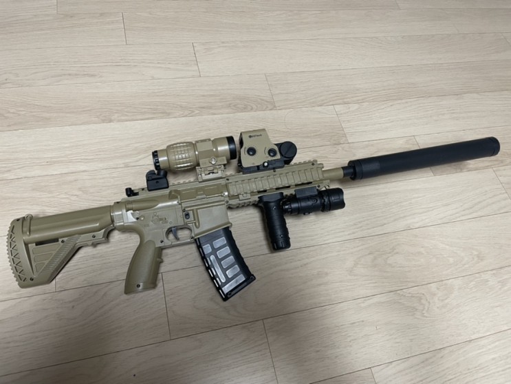 수정탄을 사용하는 전동건 워터레진건 M416 전동건