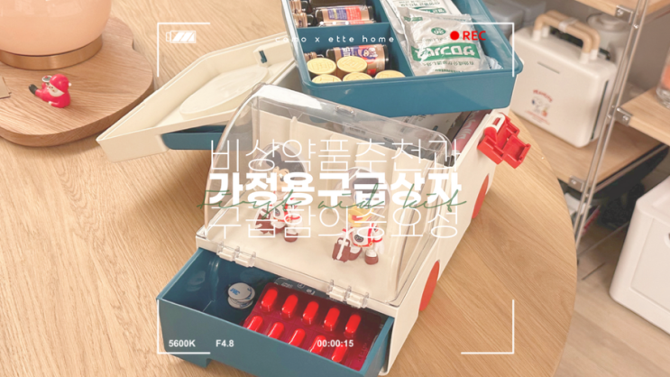 가정용 구급상자, 귀여운 구급차 약보관함🚑 (구급함의 중요성 +💊비상약 추천)