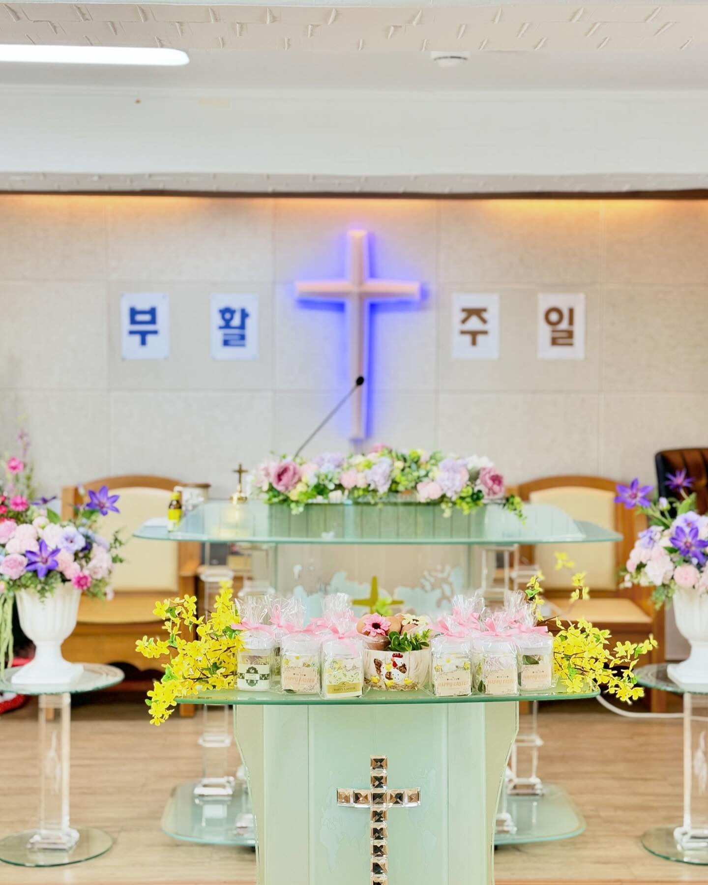 -
오늘은 부활주일🌿🐣

사망을 삼키고 이기신 주님을 찬양합니다 
오래전의 사건이라고 나와는 무관한것이 아닙니다 
주님은 우리때문에 온갖 조롱,핍박,피흘리시며 십자가에 못박히시고 
사흘만에 다시 살아나셨습니다. 그때의 주님의 희생헌신사랑,피흘림이 없었다면 
그때의 주님이 부활하지않으셨다면 우리는 없었고 
은혜로 구원을 받을수 없었고 지금의 우리는 헛된것을 믿는것일겁니다.
죄악의 자리에서 건져내주신 주님,
어제나 오늘이나 우리가 어떠한 모습이든  끊임없이 한결같이 
사랑해주시는 주님, 감사하고 사랑합니다🫶🏻
이 죄인을 위한 하나님의 계획,주님의 사랑에 깊은 감사의날이 되기를,,

예수님의 부활은  계란으로 표현하기에는 맞지않지만
그 의미를 아주 작게라도 전달하고자 계란으로 서로 나누며 
기쁨의 시간을 갖습니다. 계란만 주고받으며 먹고 끝나는 행사가 아닌, 
주님이 죽으시고 부활하셨듯이 우리도 함께 죽고 함께 살아나게하소서
교회를 다니지만  영적각성없이  습관적으로 종교생활하는 분들에 많습니다.
나는 교회다니니까  천국갈꺼라고 큰 착각과 오만에 빠진분들도 있습니다.
주여주여하는자마다 다 천국에갈수없고  어린아이와같지않으면 천국에 갈수없습니다.종교생활이아닌 신앙생활을 할 수 있게 해주시옵소서 
교회들마다 너무나도 세속적이고 정치적인 사업장이 되어버렸습니다
돈과 하나님을 동시에 섬길수 없다하였는데  돈을 사랑하는 곳이 되었습니다.
교회가 하나님의 말씀을 가감없이 전하고 주님의 본뜻을 따라 교회가
다시 살아나기를 기도합니다.
살아있으나 죽은자와 같은 성도가 아닌  주님과 죽고 주님과 다시 살아나기를
원합니다. 오늘 수많은 교회와 성도분들에게 영적인 기적이 피어나기를 기도합니다.
머리가 아닌 마음으로 영으로 주님을 믿고 사랑하고 거듭나게 하소서 
당신의 하나님,당신의 주님이 아닌  나의 하나님, 나의 주님을 외치게 하소서 
여러분은 죽었습니까  살았습니까,,?

믿지않는분들에게도 동일한 은혜가 스며들기를,,예수님을 꼭믿으시기를 바랍니다 
선택된자라면 어떠한 방법,때에 따라 꼭 믿게 되실겁니다
설령 지금이 때가 아닐지라도 그분은 언젠가 꼭 이루십니다
당신은 주님의 자녀입니다,, 모든 분들 사랑하고 축복합니다❤️

[고린도전서 15장 전체,주일예배 말씀]
2 너희가 만일 내가 전한 그 말을 굳게 지키고 헛되이 믿지 아니하였으면 
그로 말미암아 구원을 받으리라
20 그러나 이제 그리스도께서 죽은 자 가운데서 다시 살아나사 
잠자는 자들의 첫 열매가 되셨도다
54 이 썩을 것이 썩지 아니함을 입고 이 죽을 것이 죽지 아니함을 입을 때에는 
사망을 삼키고 이기리라고 기록된 말씀이 이루어지리라
58 그러므로 내 사랑하는 형제들아 견실하며 흔들리지 말고 항상 주의 일에 
더욱 힘쓰는 자들이 되라 이는 너희 수고가 주 안에서 헛되지 않은 줄 앎이라
.
.
#신앙스타그램#교회스타그램#부활절#부활절계란#주일예배#주일스타그램#교회언니#교회누나#교회청년