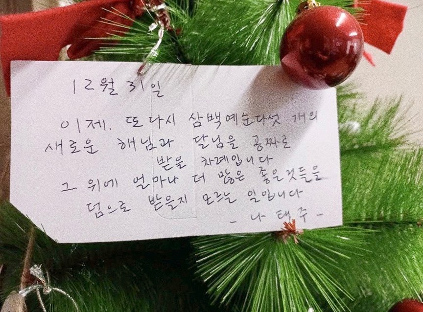 다들 새☀️ 복 많이 받으시구 따뜻한 연말 보내세요💌