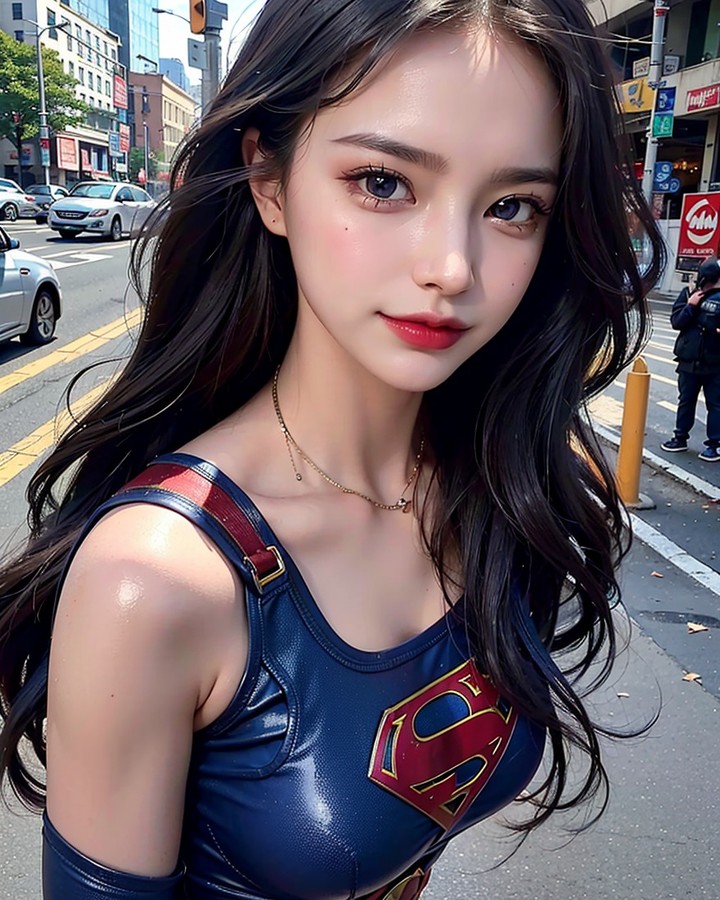 슈퍼걸이 한국인이라면? #코스튬 #패션쇼 #LOOKBOOK #AIART #supergirl