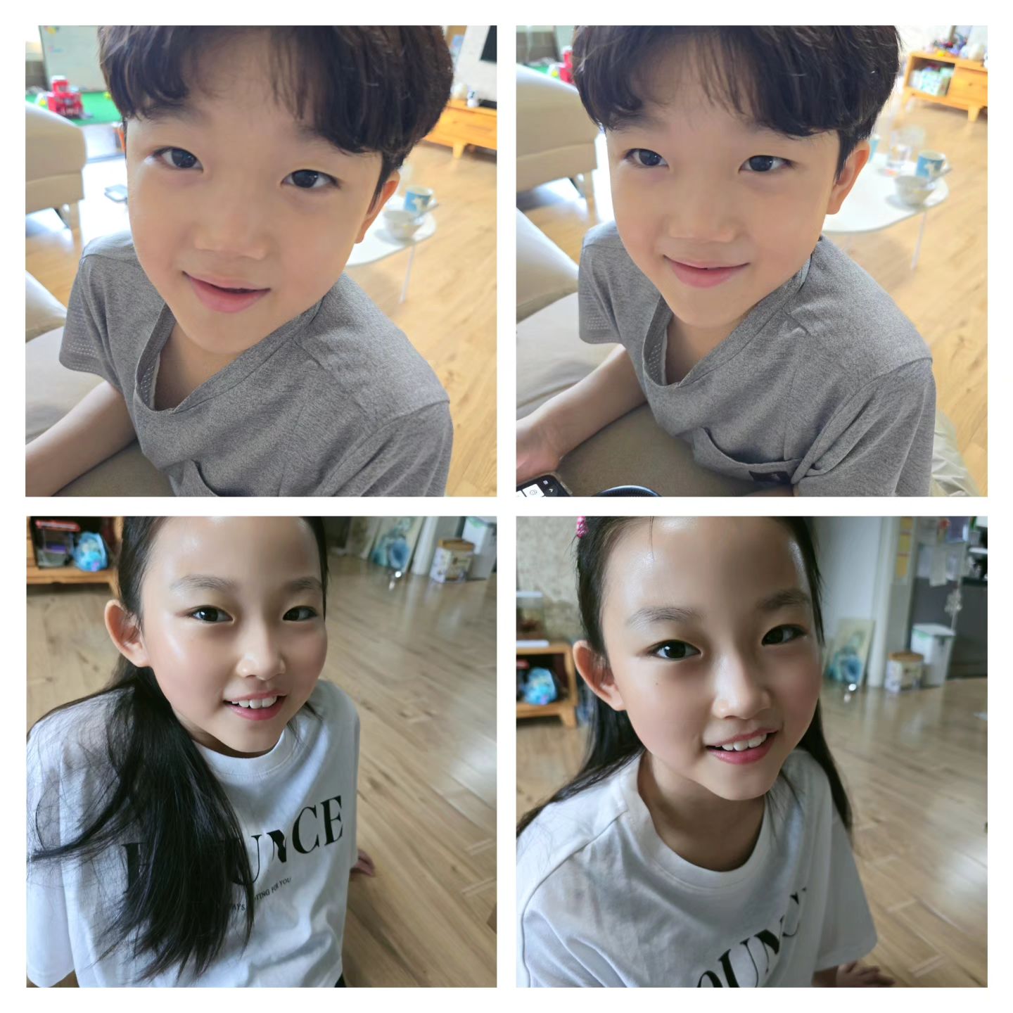 #11살딸 #8살아들 
아침부터 미모 열일하는중♡
#고슴도치엄마