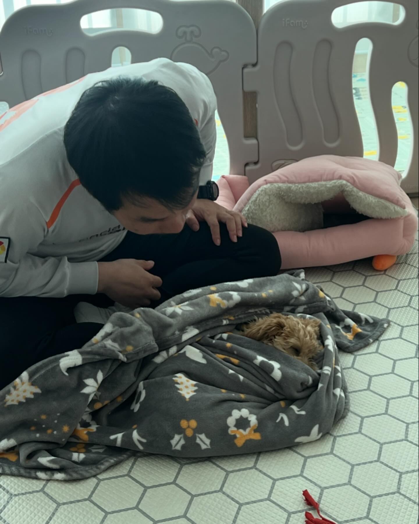 서로 자는거 지켜주기❤