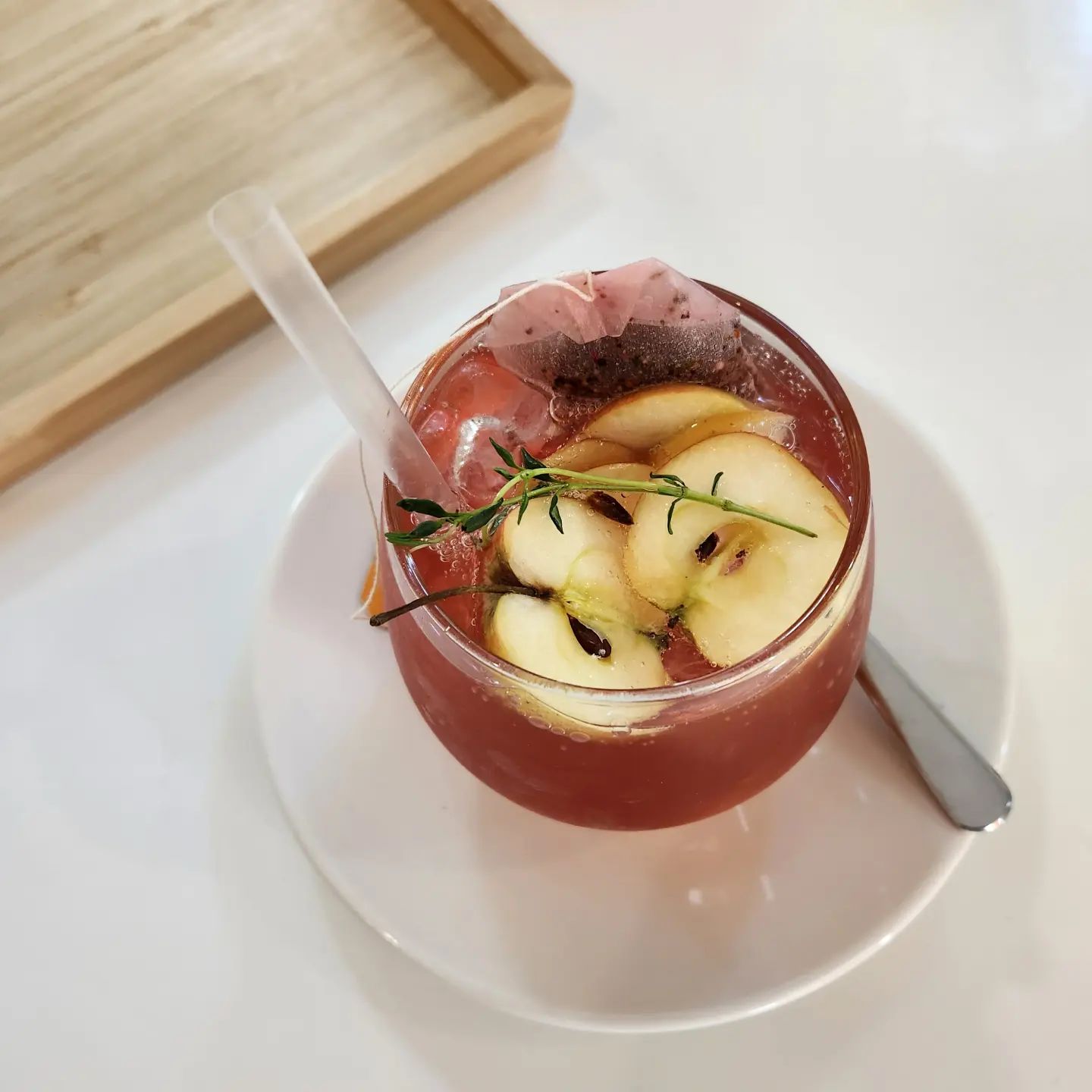 #eeem 애플 에이드랑 크로플 맛있어 🍎