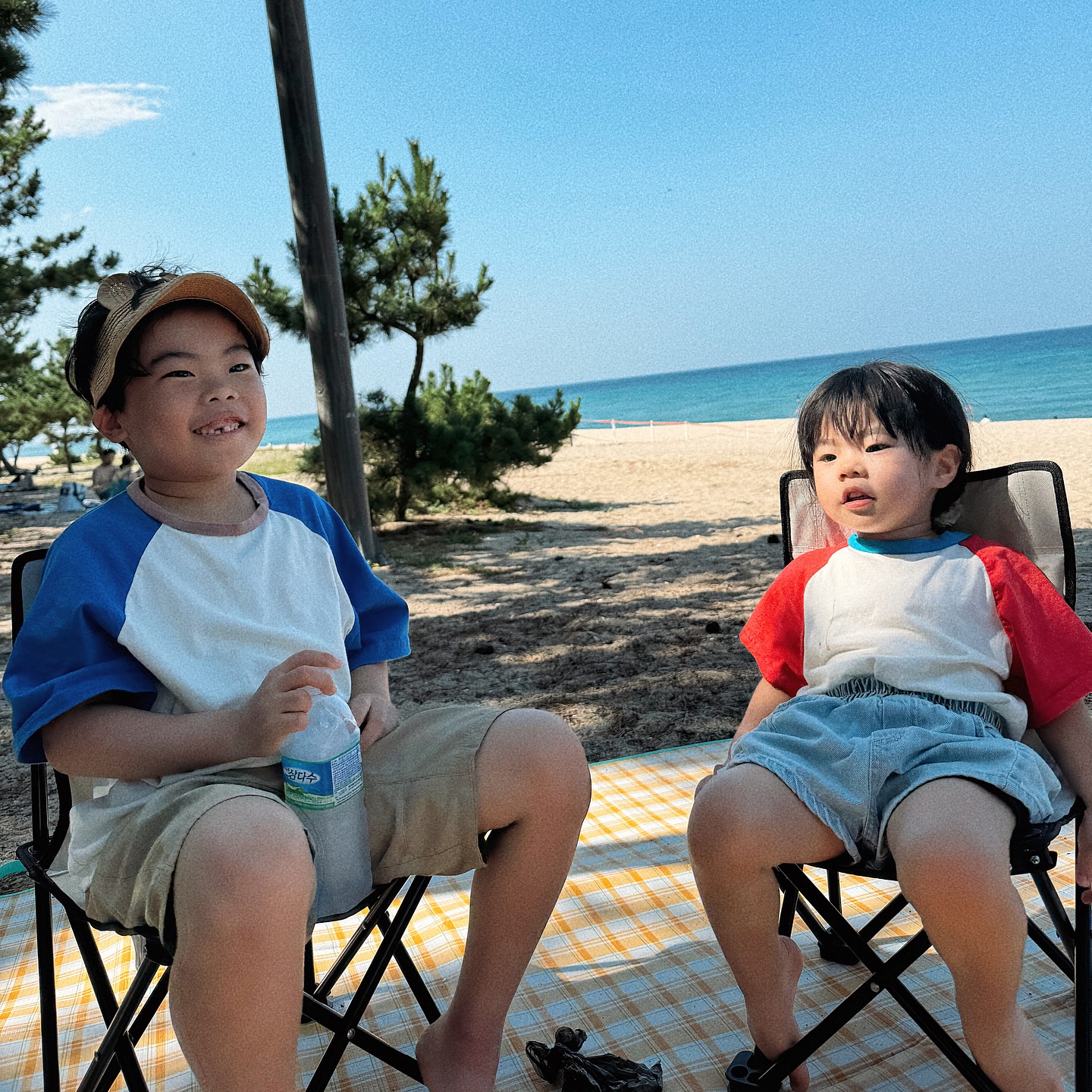 D.2507, D.1044
-
어제는 송지호 오늘은 송정
여기는 나무들 안에 있으니 시원하다
해파리가 많아 못들어가고 ㅠ 대신 조개줍고 놀았다
예리는 조개 줍다가 힘드니깐 날 시키네.. ㅋㅋ
8월엔 해파리들이 없길 바라며 ㅠㅠ
잘 놀다간다잉 🖐🏻
.
.
#예예남매🧒🏻💖👧🏻
#강원도여행 
#가족여행
