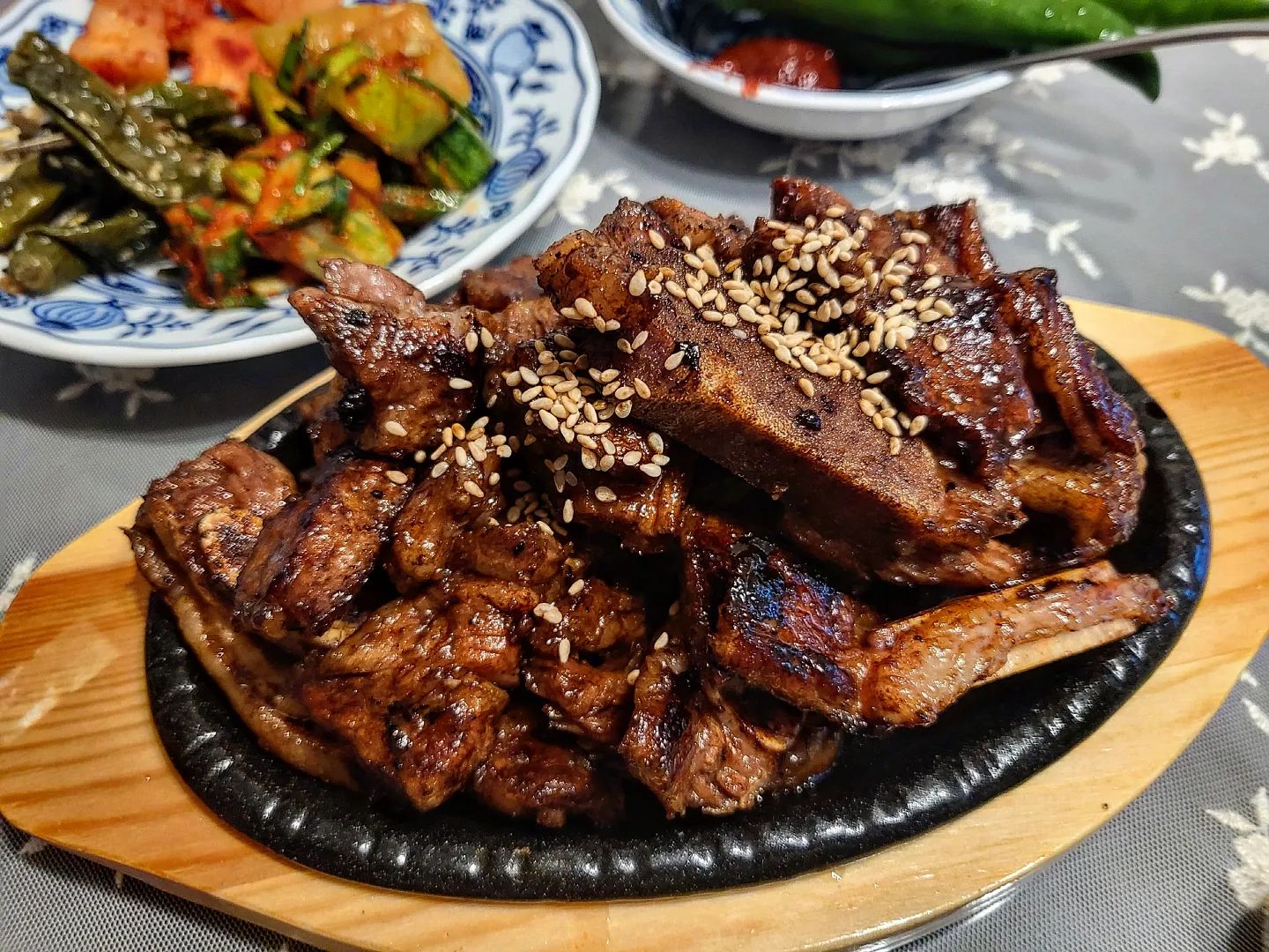 내가 가장 좋아하는 오빠표 LA갈비🫶
매일 아침 든든하게 오빠밥먹구 하루시작! 

#라갈비최고